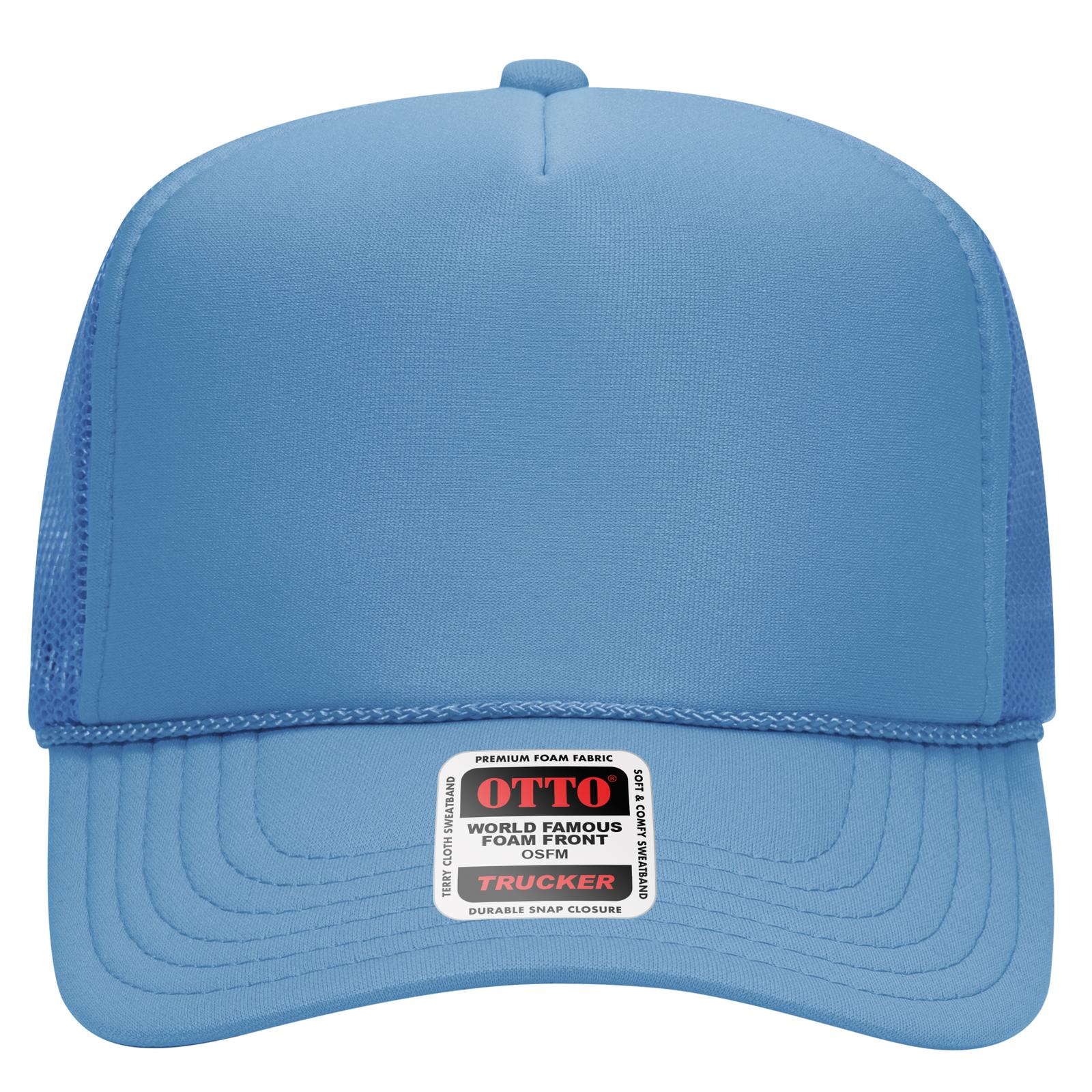 OTTO 39-165 Trucker Hat 39-165 OTTO CAP 5 Panel High Crown Mesh Back Trucker Hat