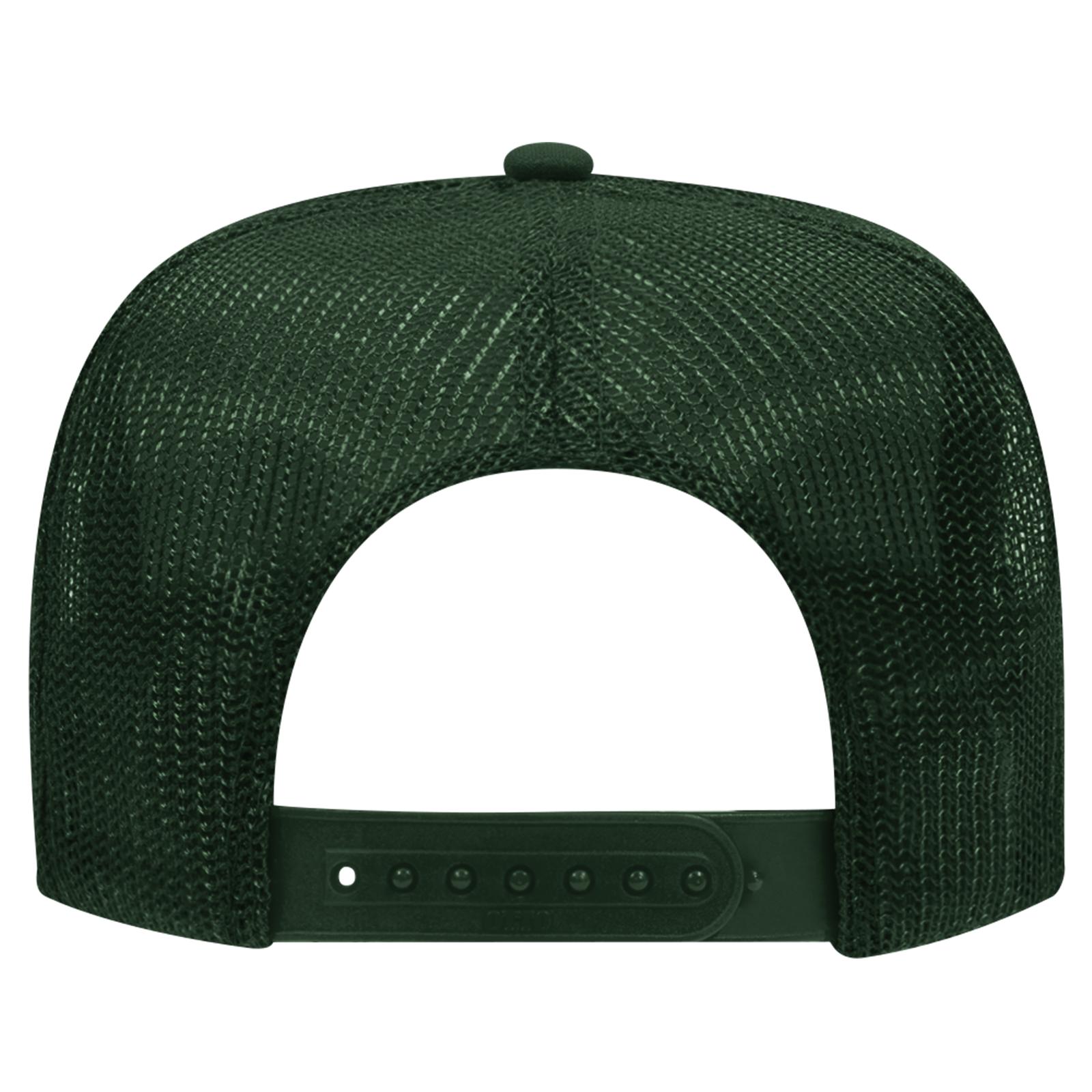 39-165 OTTO CAP 5 Panel High Crown Mesh Back Trucker Hat - Back Image