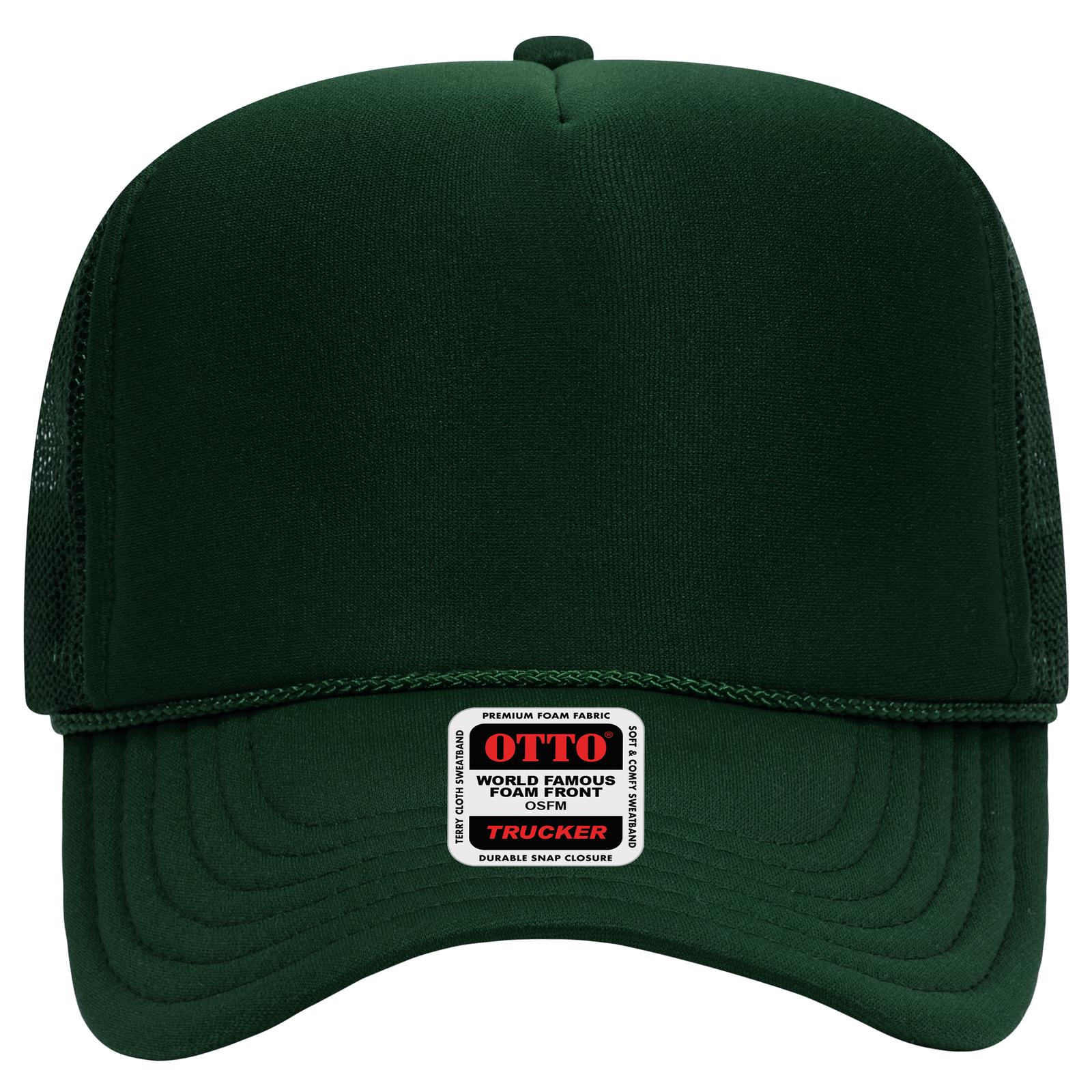39-165 OTTO CAP 5 Panel High Crown Mesh Back Trucker Hat