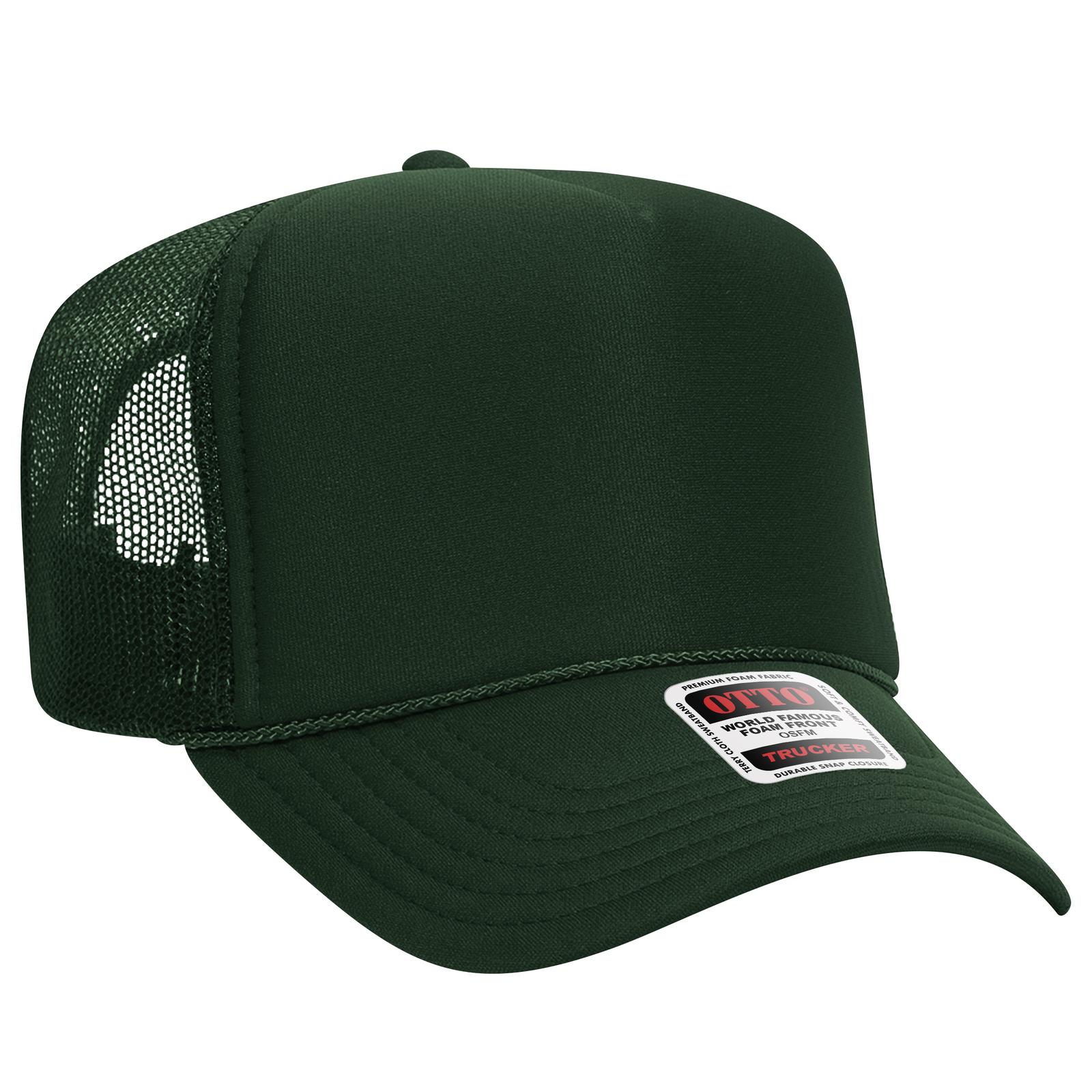 39-165 OTTO CAP 5 Panel High Crown Mesh Back Trucker Hat - Siide Image