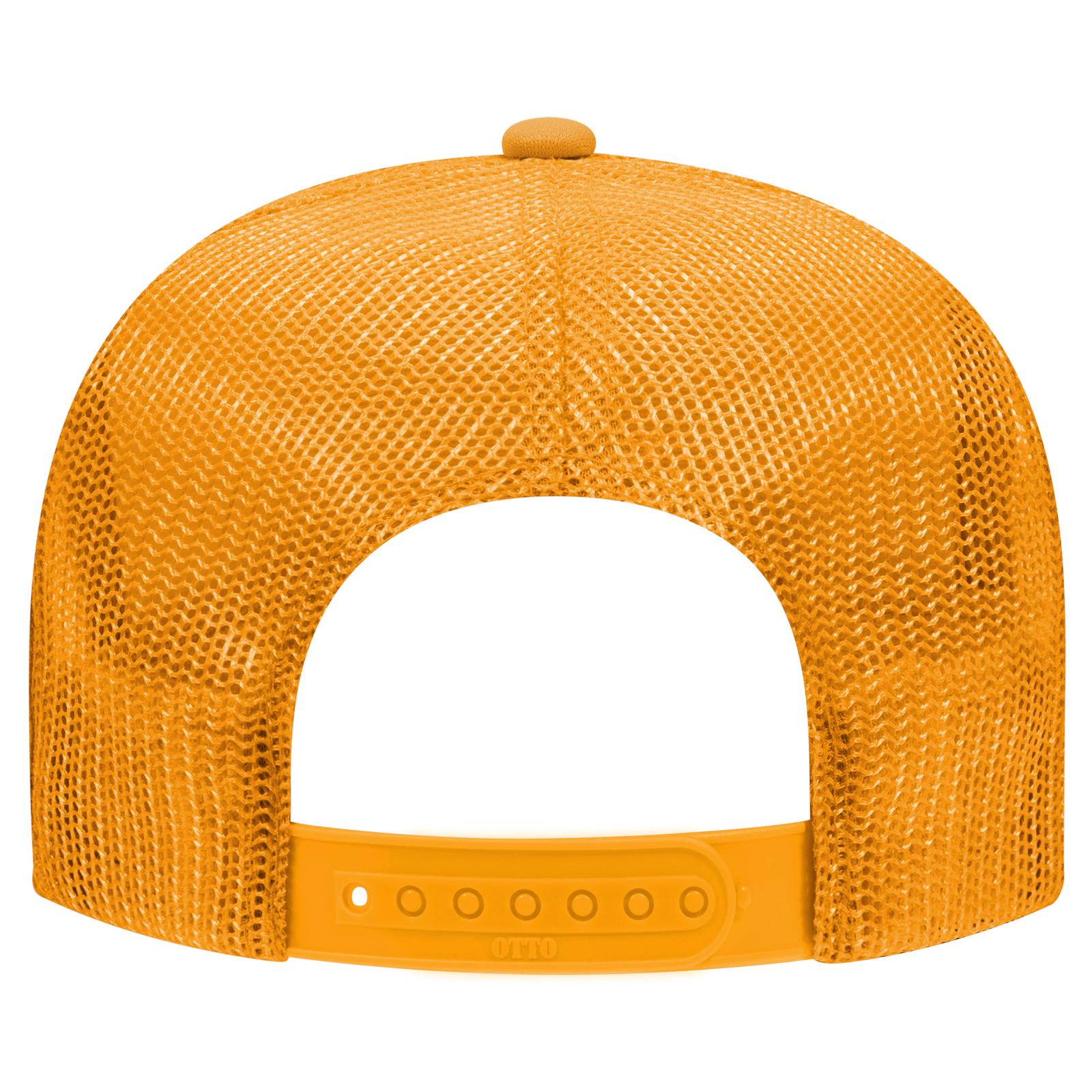39-165 OTTO CAP 5 Panel High Crown Mesh Back Trucker Hat - Back Image