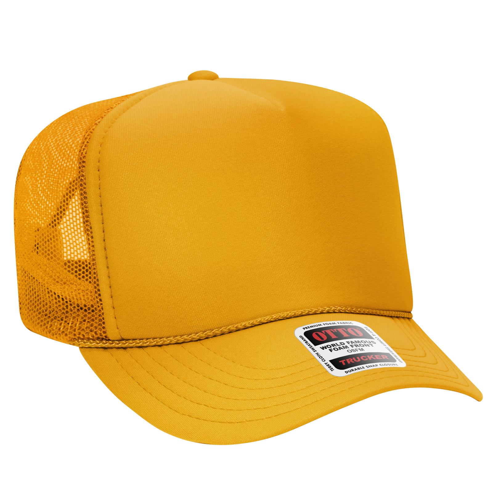 39-165 OTTO CAP 5 Panel High Crown Mesh Back Trucker Hat - Siide Image