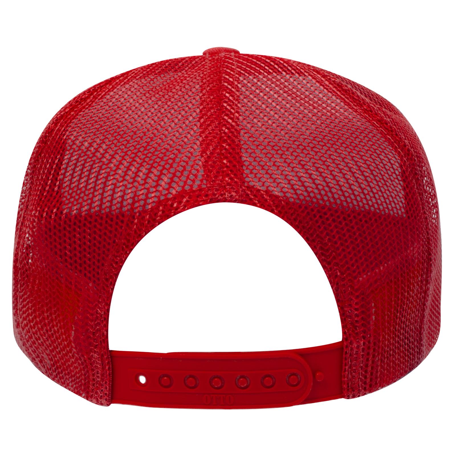 39-165 OTTO CAP 5 Panel High Crown Mesh Back Trucker Hat - Back Image