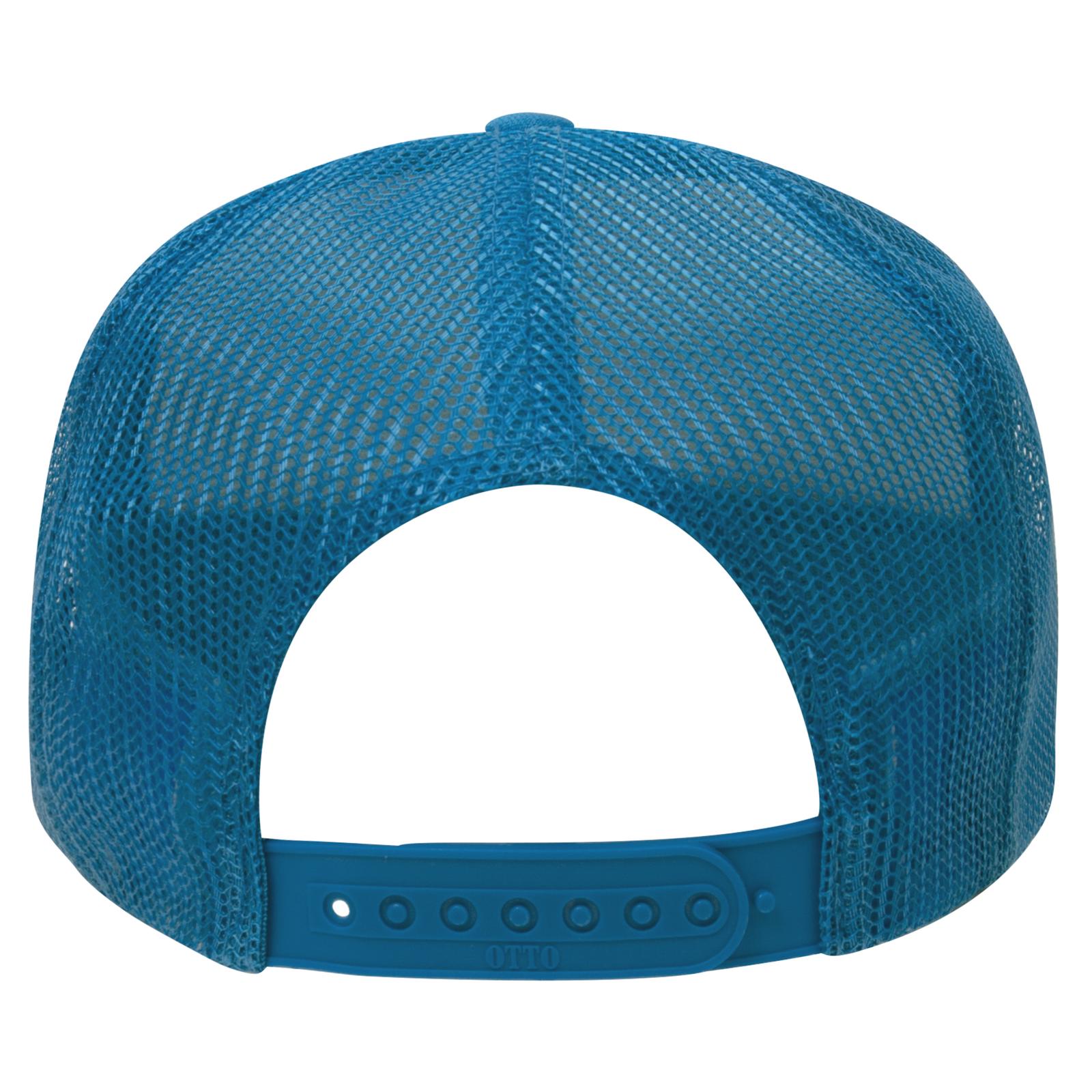 39-165 OTTO CAP 5 Panel High Crown Mesh Back Trucker Hat - Back Image