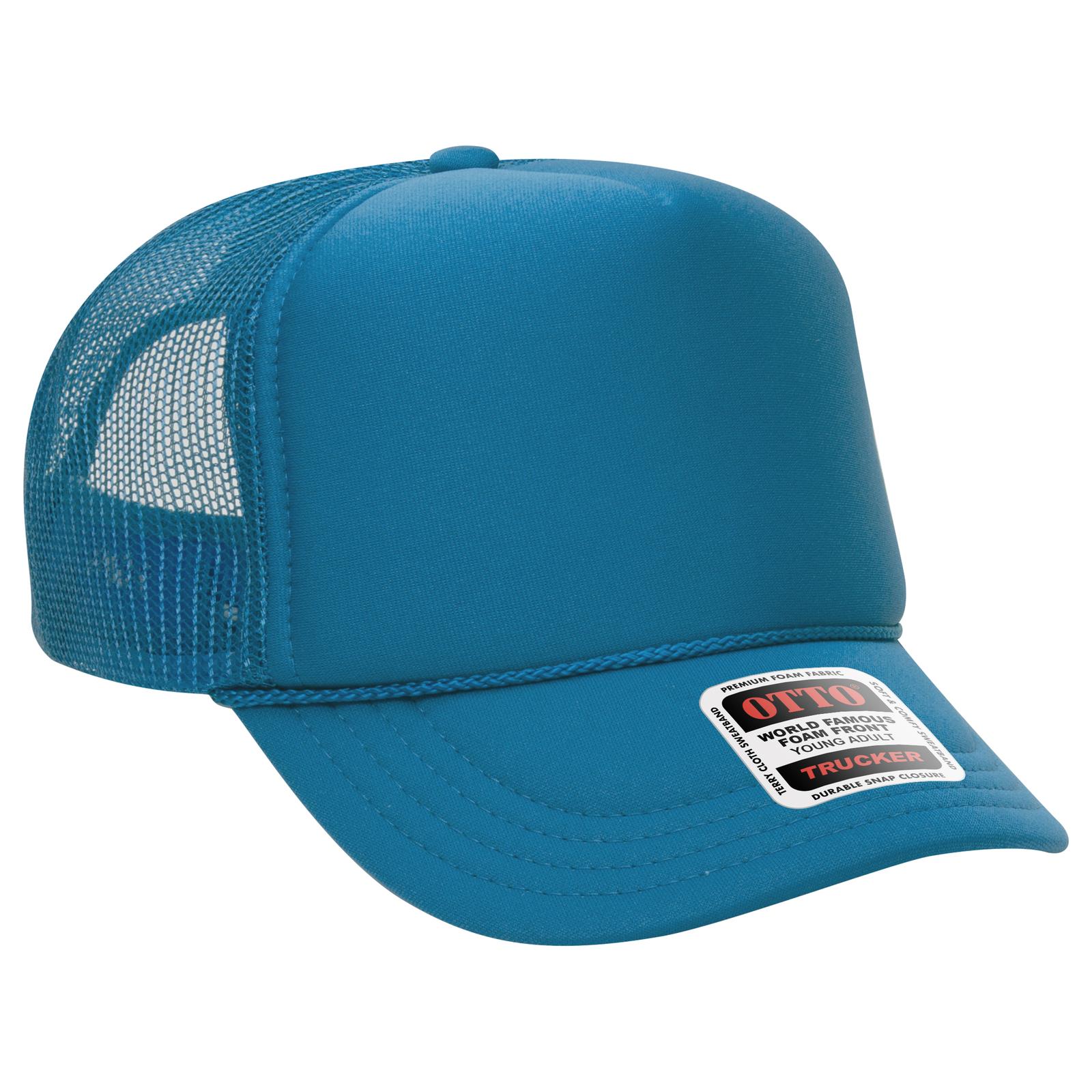 39-165 OTTO CAP 5 Panel High Crown Mesh Back Trucker Hat - Siide Image