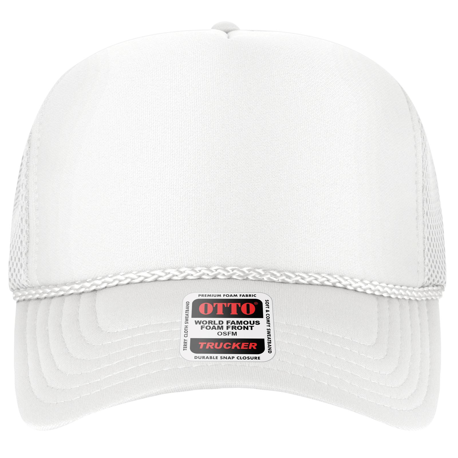 39-166 OTTO CAP 5 Panel High Profile Mesh Back Trucker Hat Zoom Image