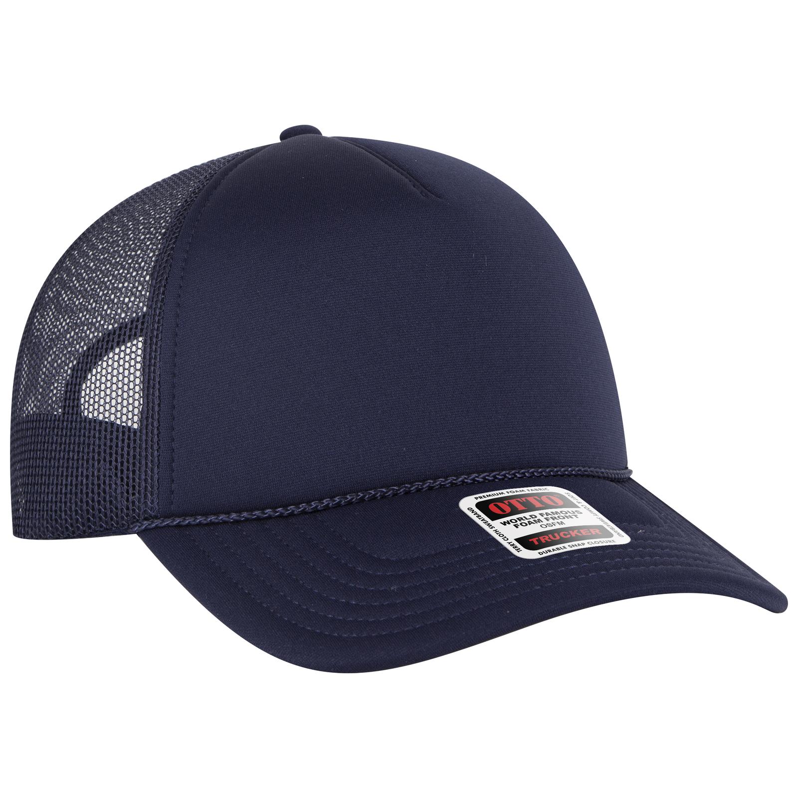 39102-1 OTTO CAP 5 Panel Low Profile Mesh Back Trucker Hat - Siide Image