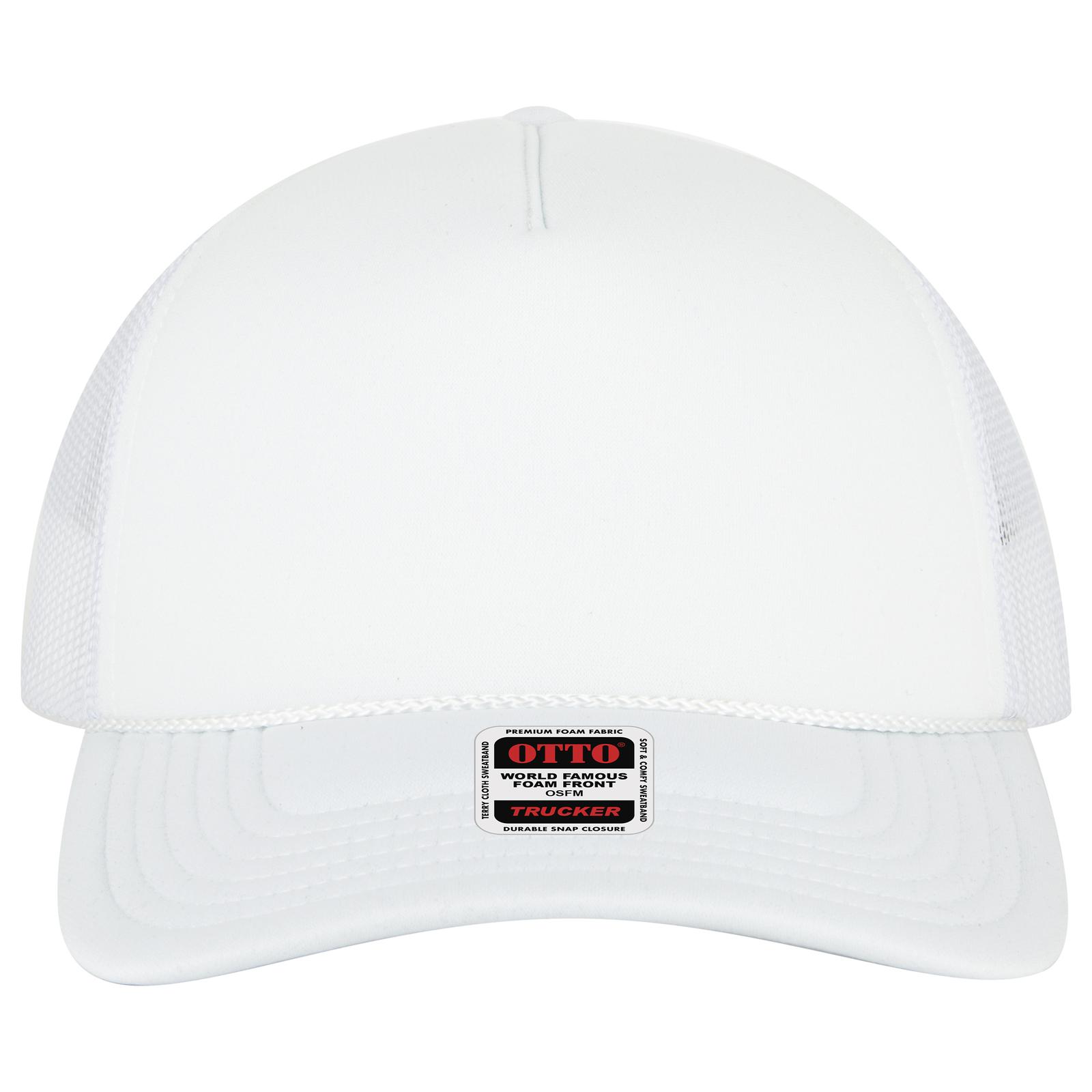 39102-1 OTTO CAP 5 Panel Low Profile Mesh Back Trucker Hat Zoom Image