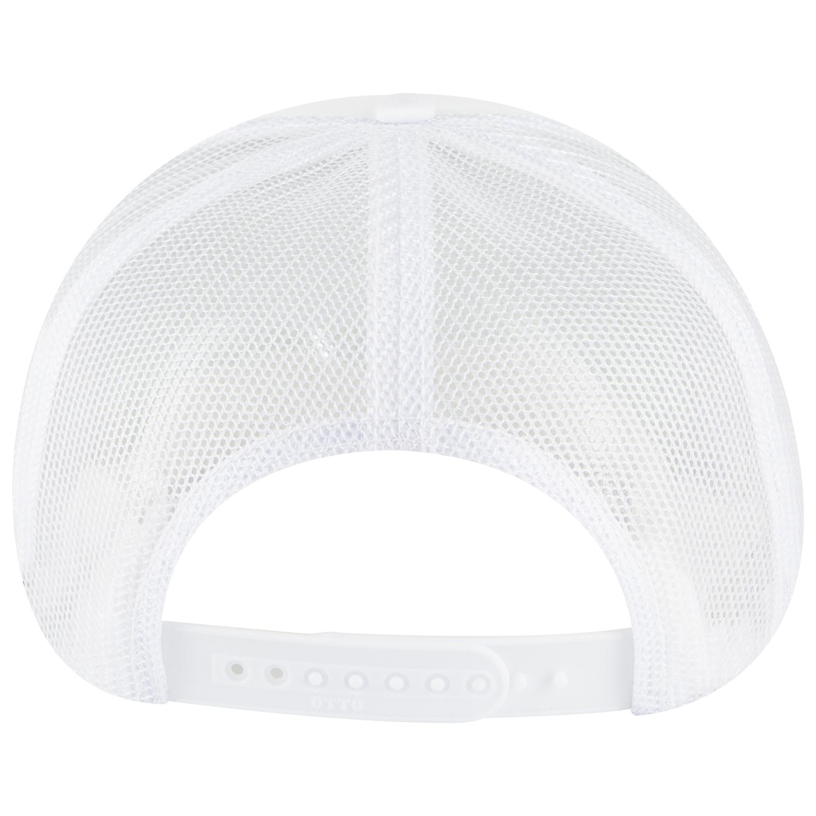 3931-1 OTTO CAP 5 Panel High Crown Mesh Back Trucker Hat - Back Image