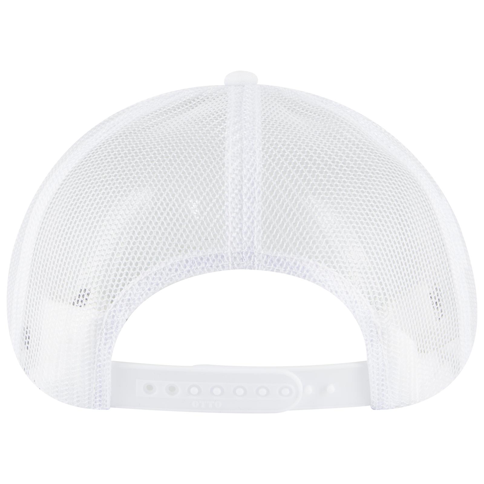 39950-1 OTTO CAP 5 Panel Pro Style Mesh Back Trucker Snapback Hat - Back Image