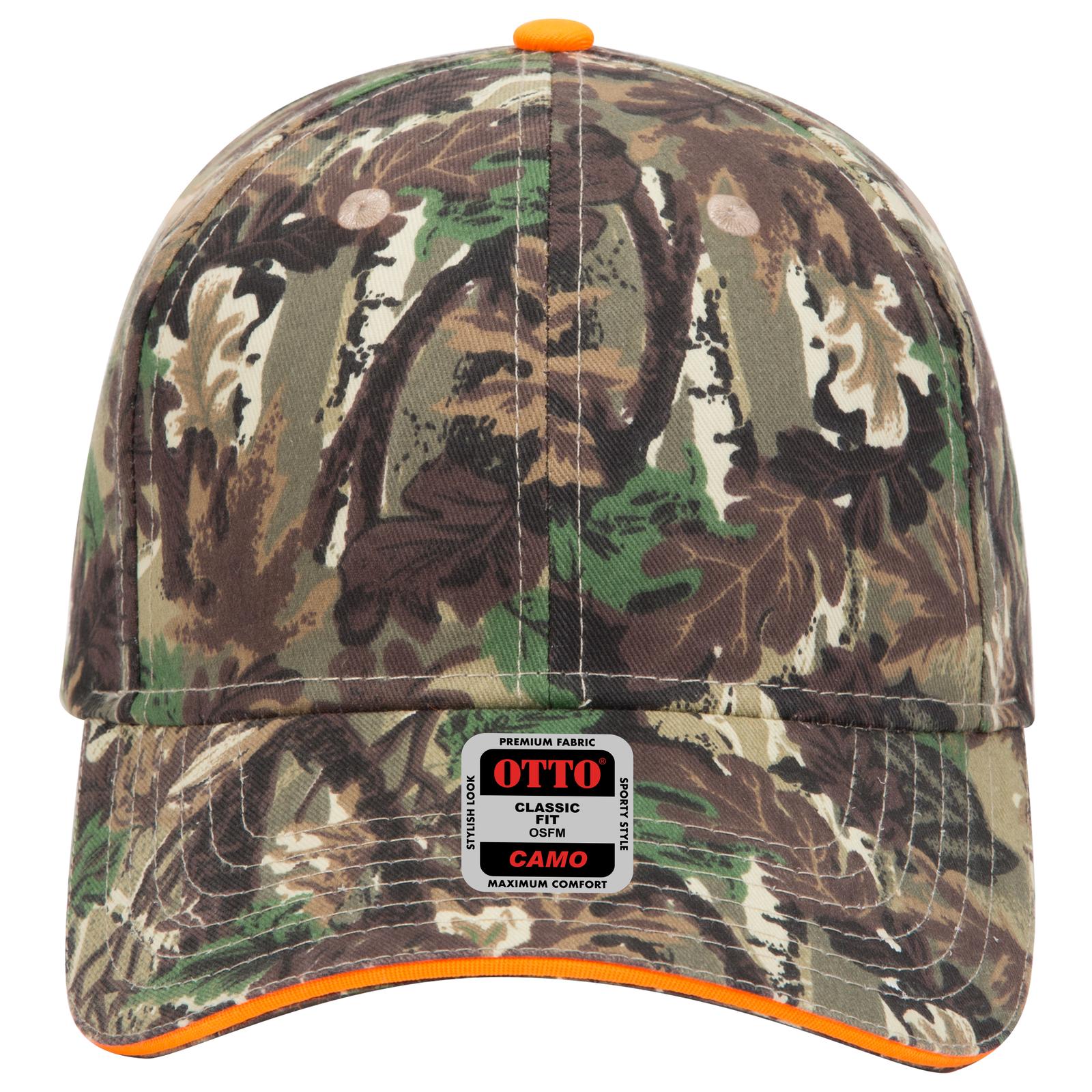71-602 OTTO CAP Camouflage 6 Panel Low Profile Baseball Cap