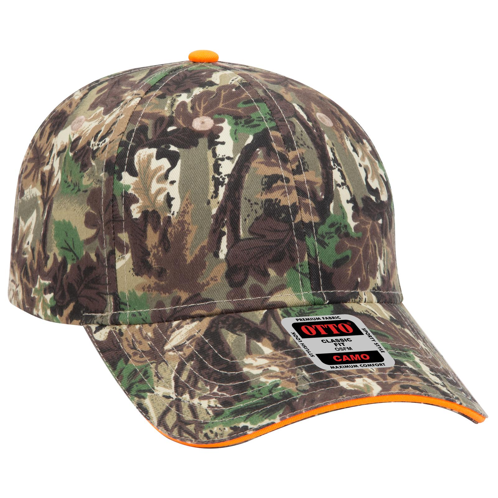71-602 OTTO CAP Camouflage 6 Panel Low Profile Baseball Cap - Siide Image