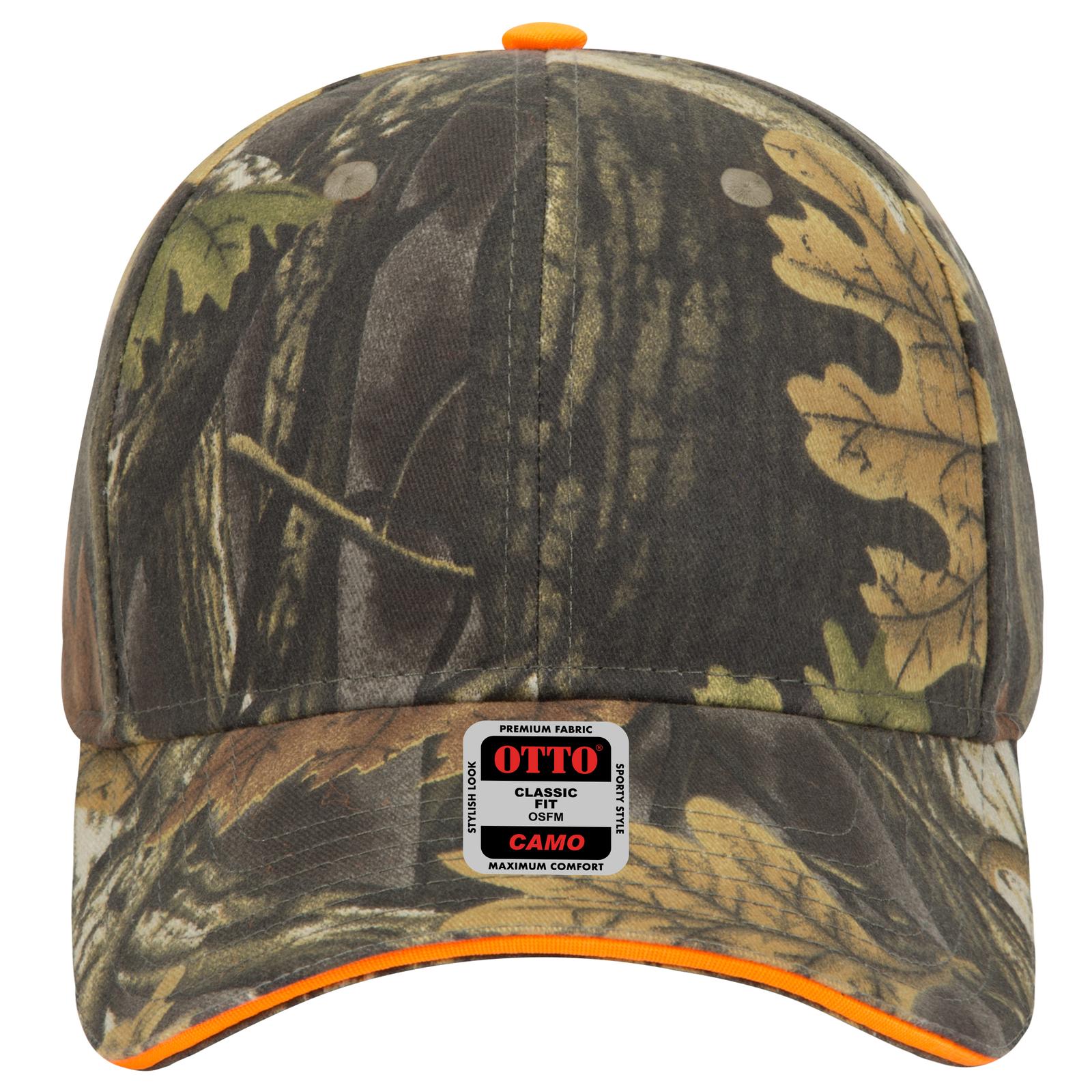 71-841 OTTO CAP Camouflage 6 Panel Low Profile Baseball Cap Zoom Image