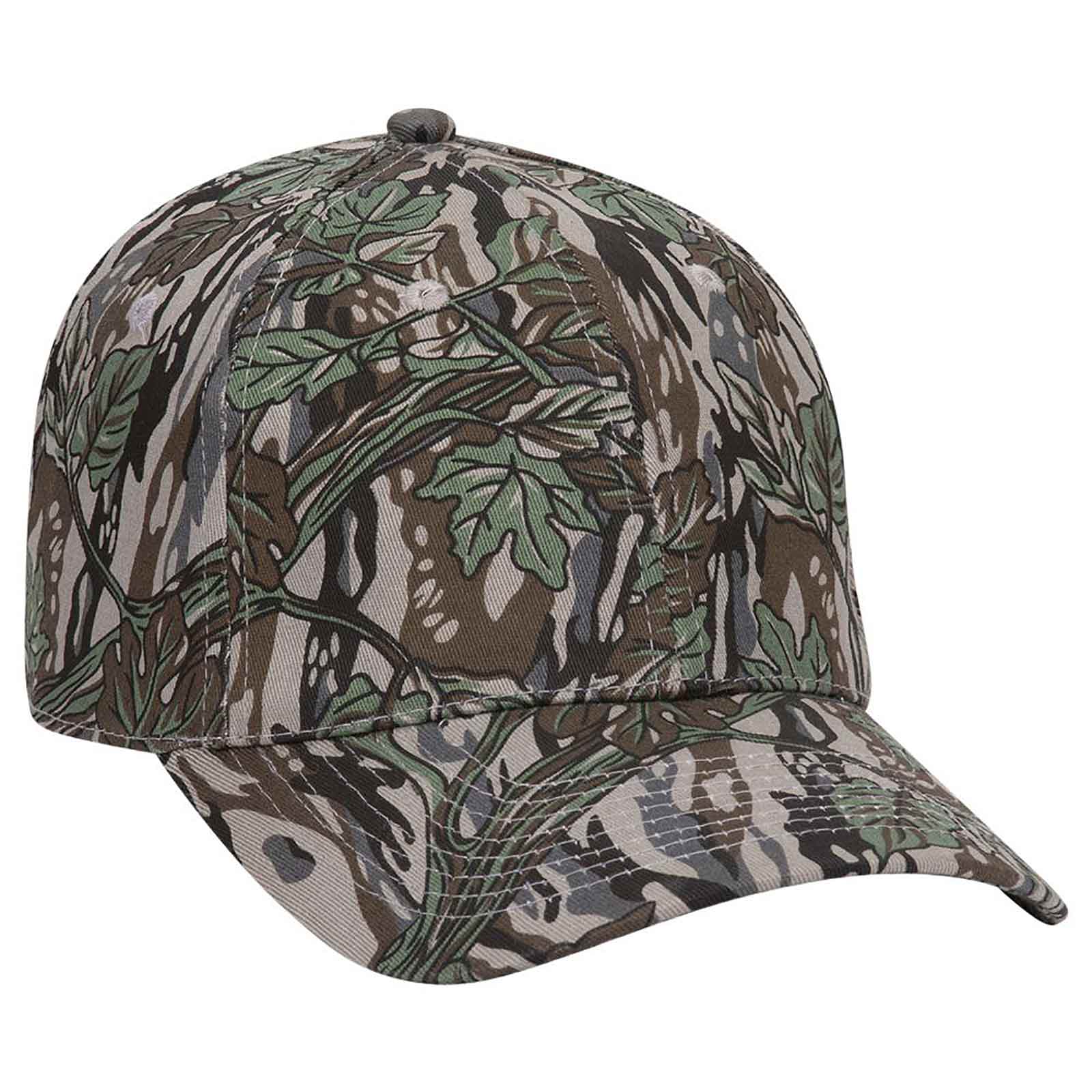 77-379 OTTO CAP " FLEX" Fitted Camouflage 6 Panel Low Profile Baseball Cap 77-379 OTTO CAP " FLEX" Fitted Camouflage 6 Panel Low Profile Baseball Cap - Siide Image