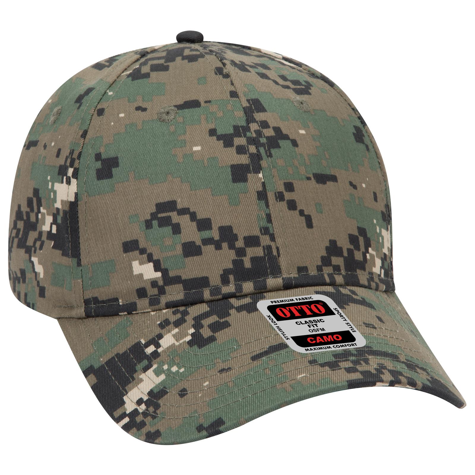 78-353 OTTO CAP Camouflage 6 Panel Low Profile Baseball Cap - Siide Image
