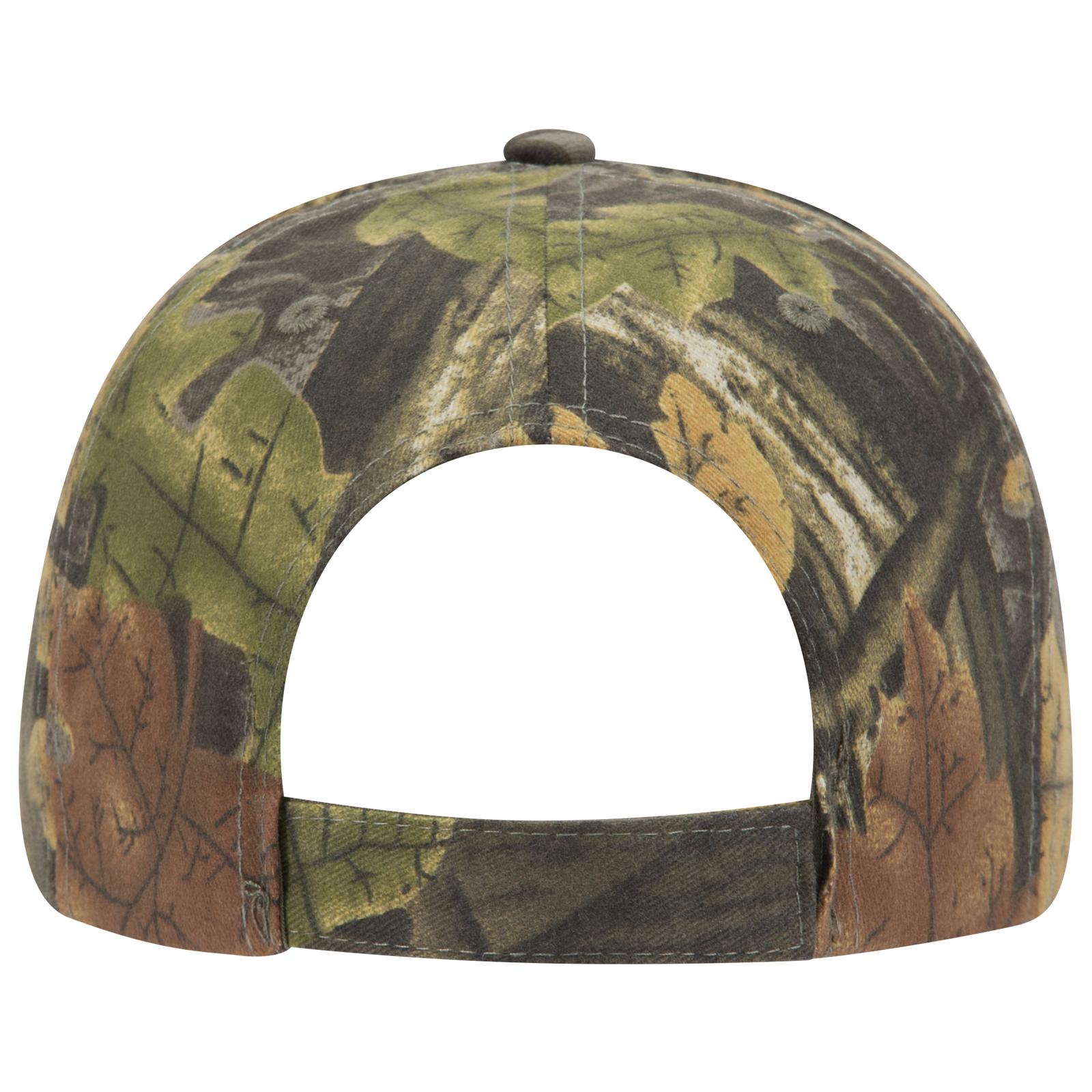78-835 OTTO CAP Camouflage 6 Panel Low Profile Baseball Cap - Back Image