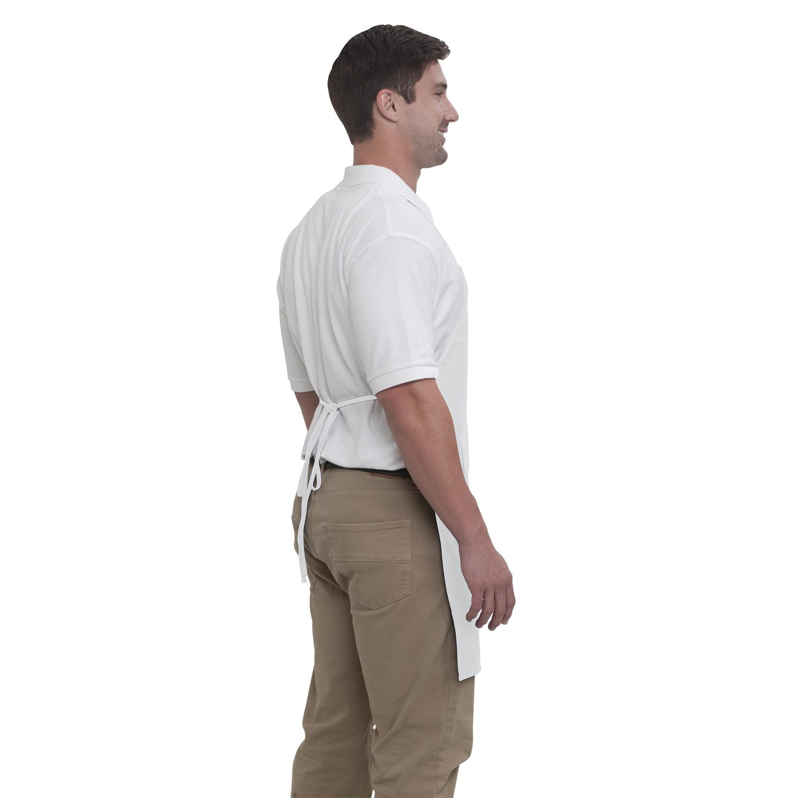 803-401 OTTO 2 Pocket Full Length Adjustable Bib Apron - Back Image