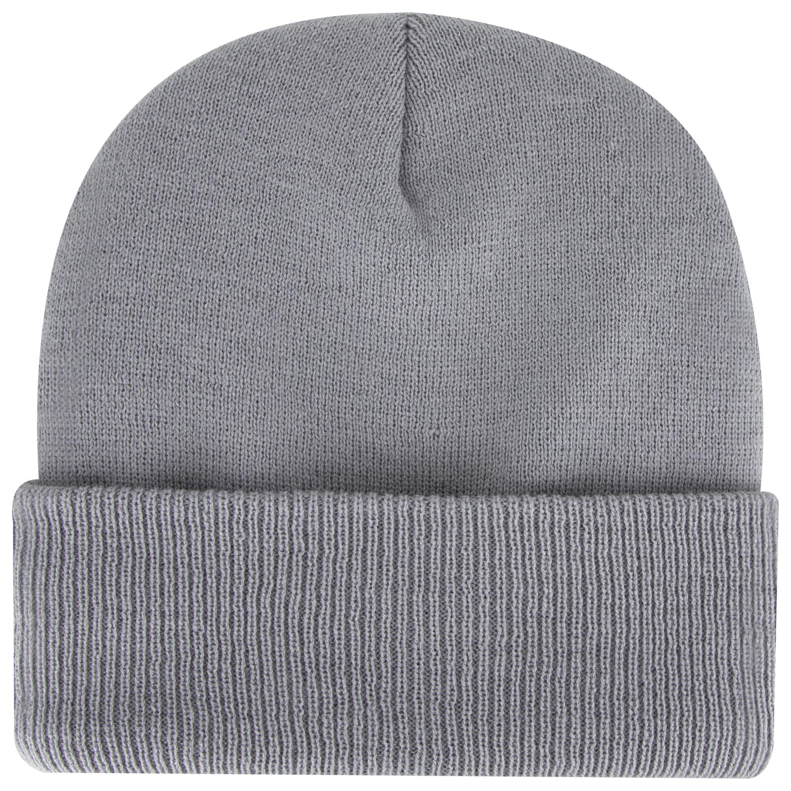 82-1316 OTTO CAP 12" Classic Knit Beanie w/ Inside Fleece Lining & Rib Knit Cuff Zoom Image