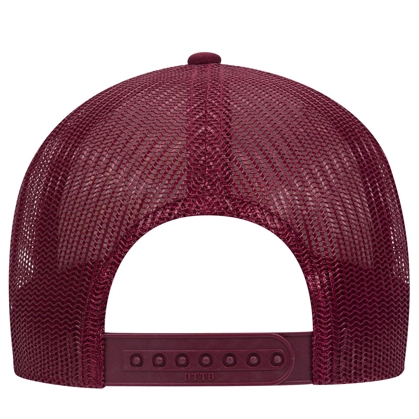 83-1212 OTTO CAP 6 Panel Low Profile Mesh Back Trucker Hat - Back Image