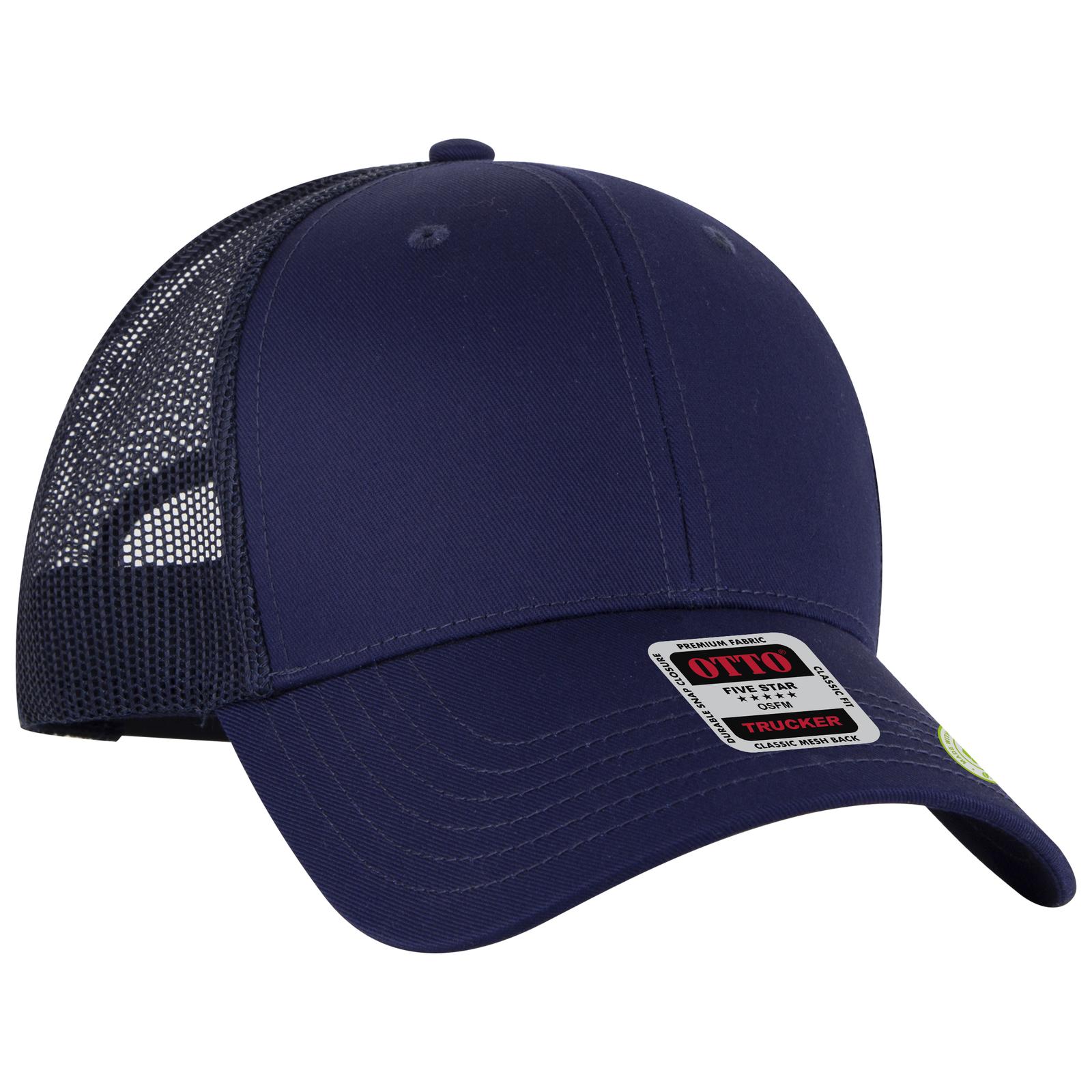 83-4 OTTO CAP 6 Panel Low Profile Mesh Back Trucker Hat - Siide Image