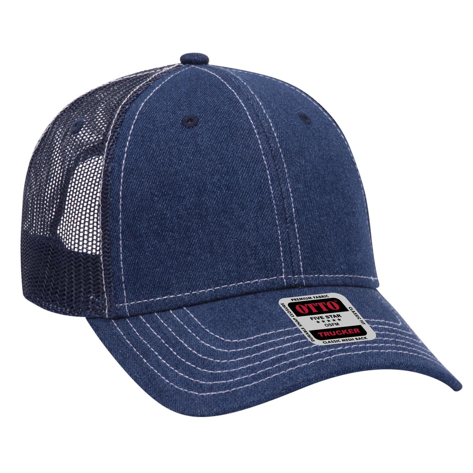 83-509 OTTO CAP 6 Panel Low Profile Mesh Back Trucker Hat - Siide Image