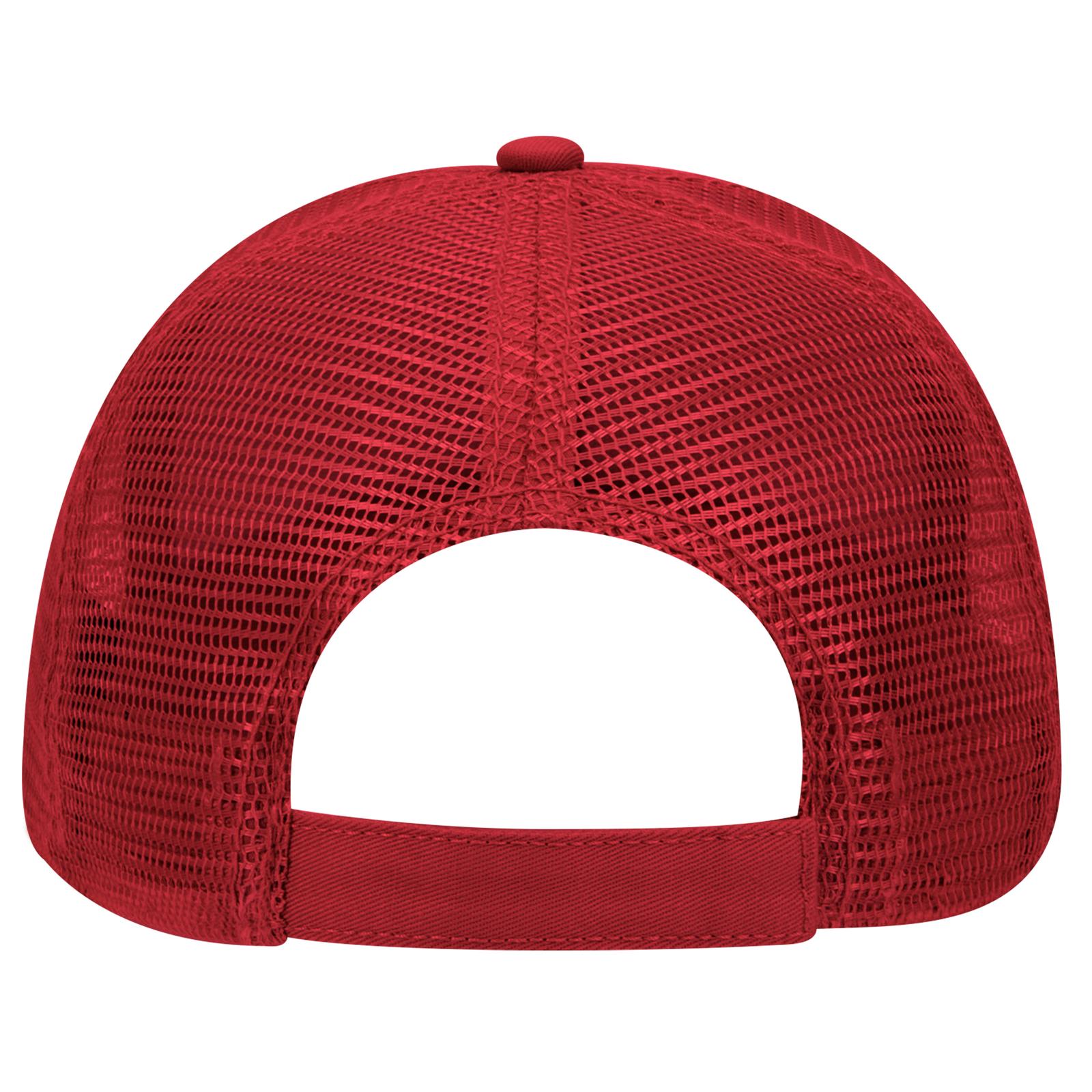 83-942 OTTO CAP 6 Panel Low Profile Mesh Back Trucker Hat - Back Image