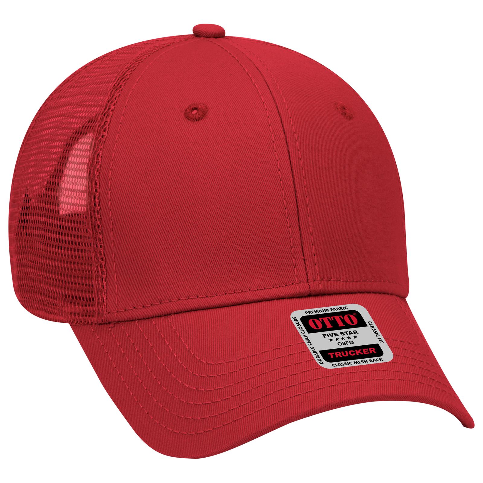 83-942 OTTO CAP 6 Panel Low Profile Mesh Back Trucker Hat - Siide Image