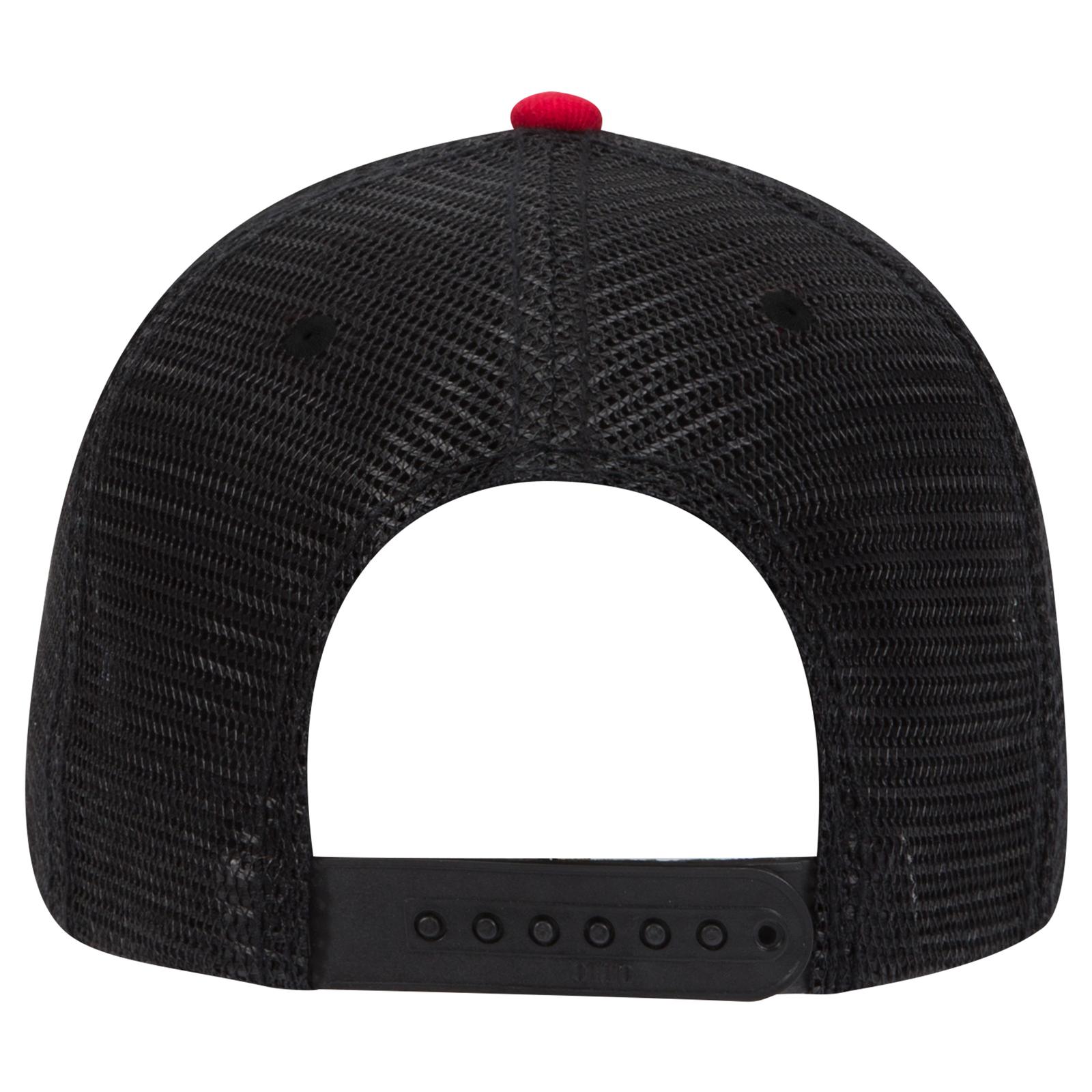 84-482 OTTO CAP 6 Panel Low Profile Mesh Back Trucker Hat 84-482 OTTO CAP 6 Panel Low Profile Mesh Back Trucker Hat - Back Image