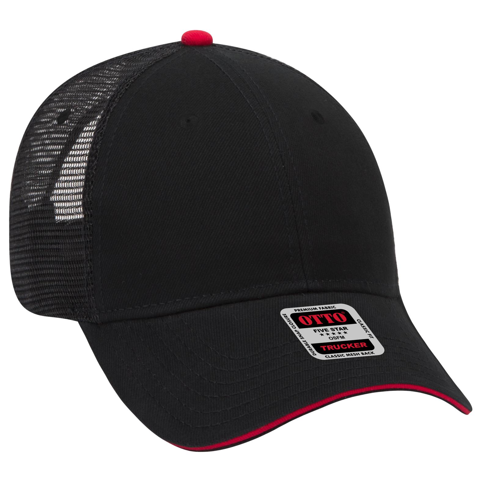 84-482 OTTO CAP 6 Panel Low Profile Mesh Back Trucker Hat 84-482 OTTO CAP 6 Panel Low Profile Mesh Back Trucker Hat - Siide Image