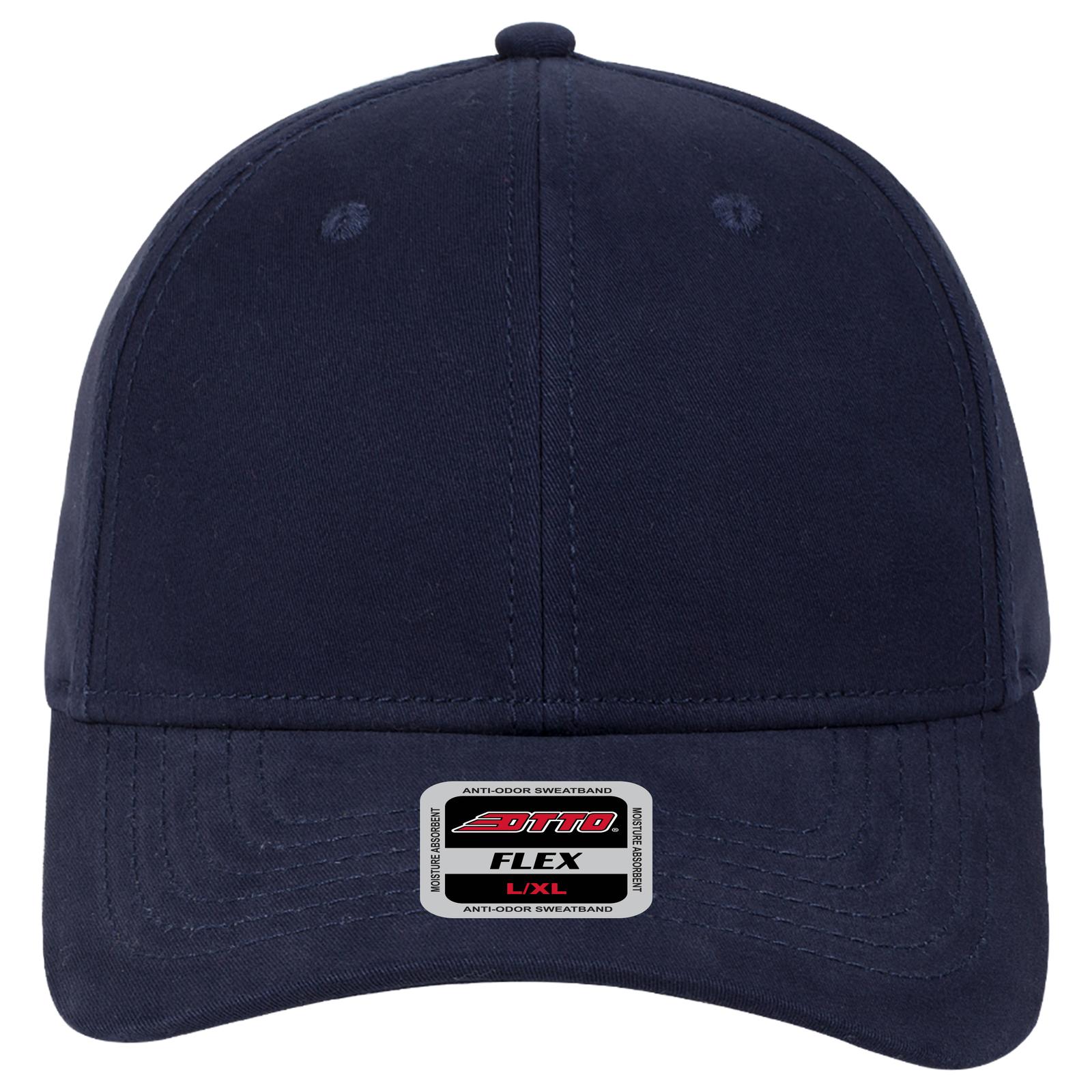 94-1201 OTTO CAP " FLEX" Fitted 6 Panel Slim Fit Low Profile Baseball Cap Zoom Image