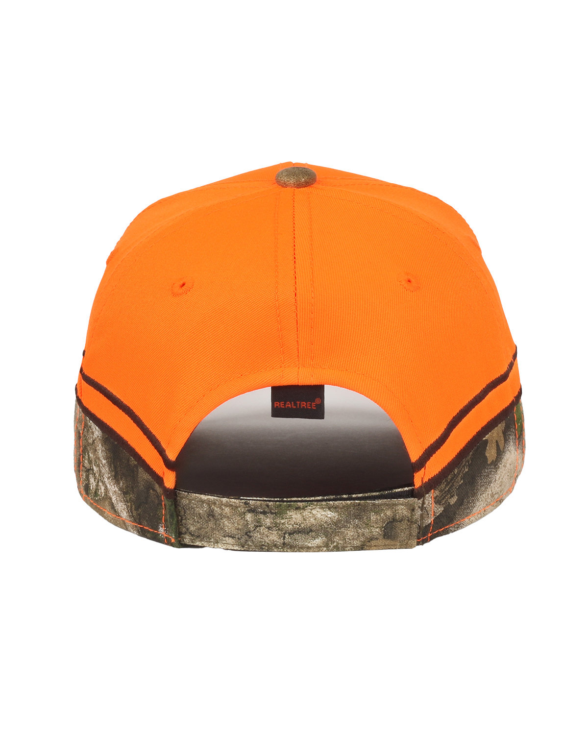 BLZ615 Outdoor Cap Blaze with Camo Trim Cap - Back Image