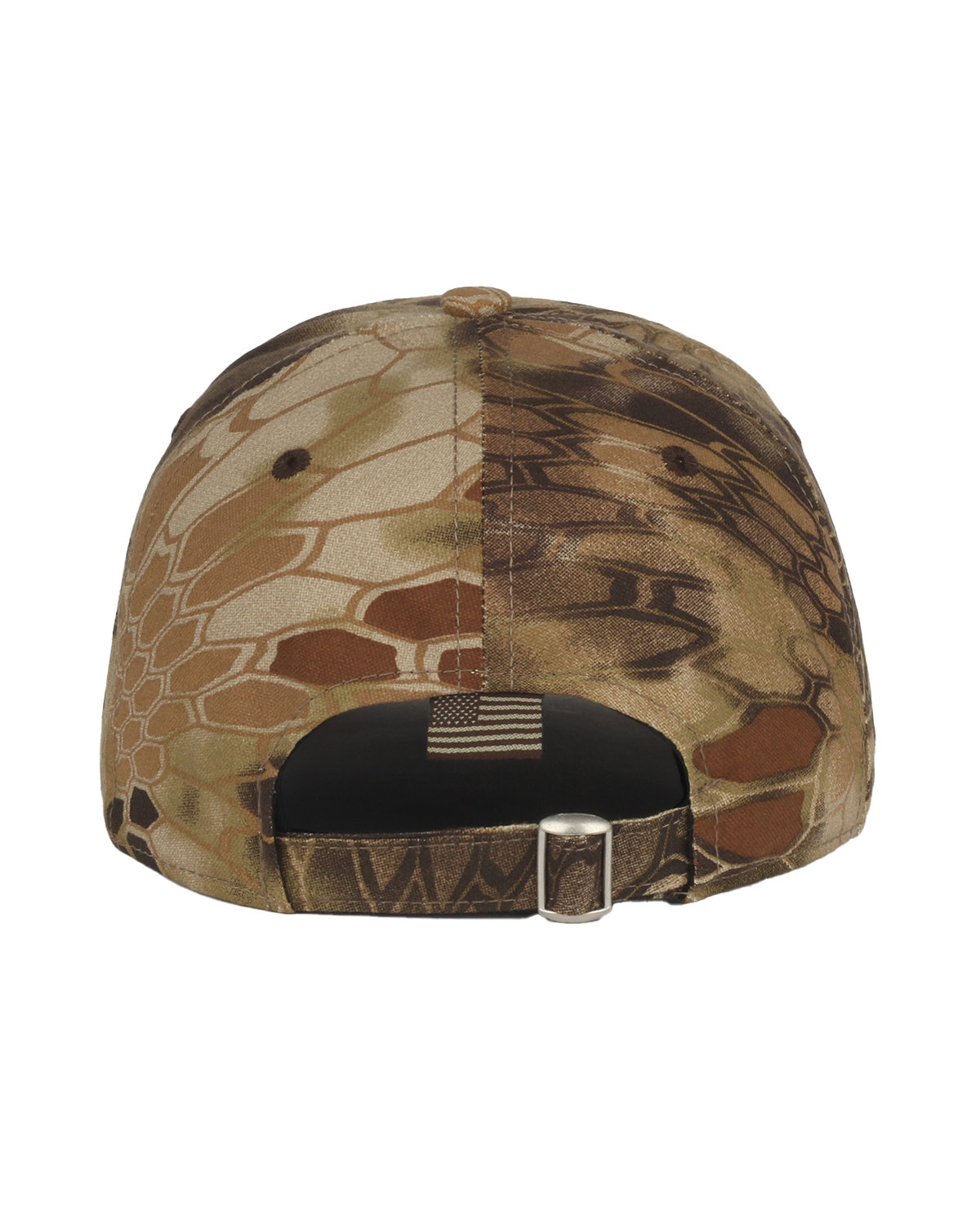 CWF305 Outdoor Cap Camo with Flag Visor Cap - Back Image