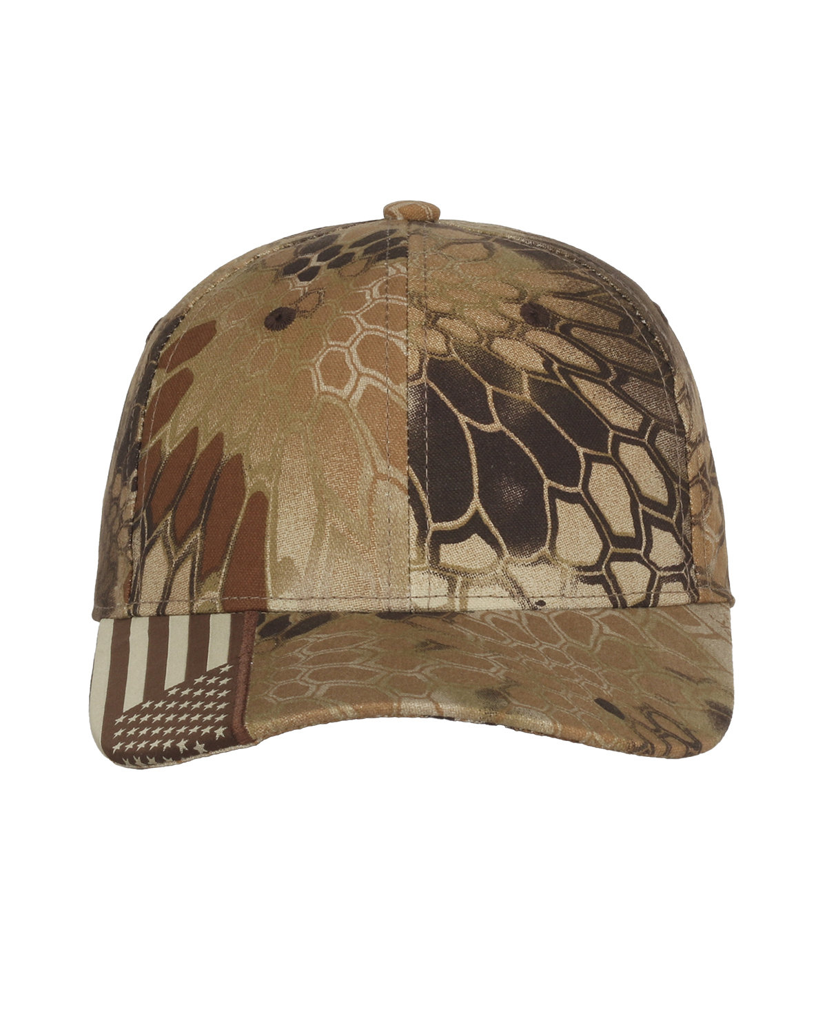 CWF305 Outdoor Cap Camo with Flag Visor Cap
