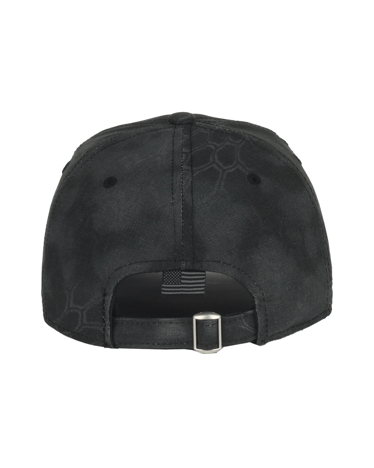 CWF305 Outdoor Cap Camo with Flag Visor Cap - Back Image