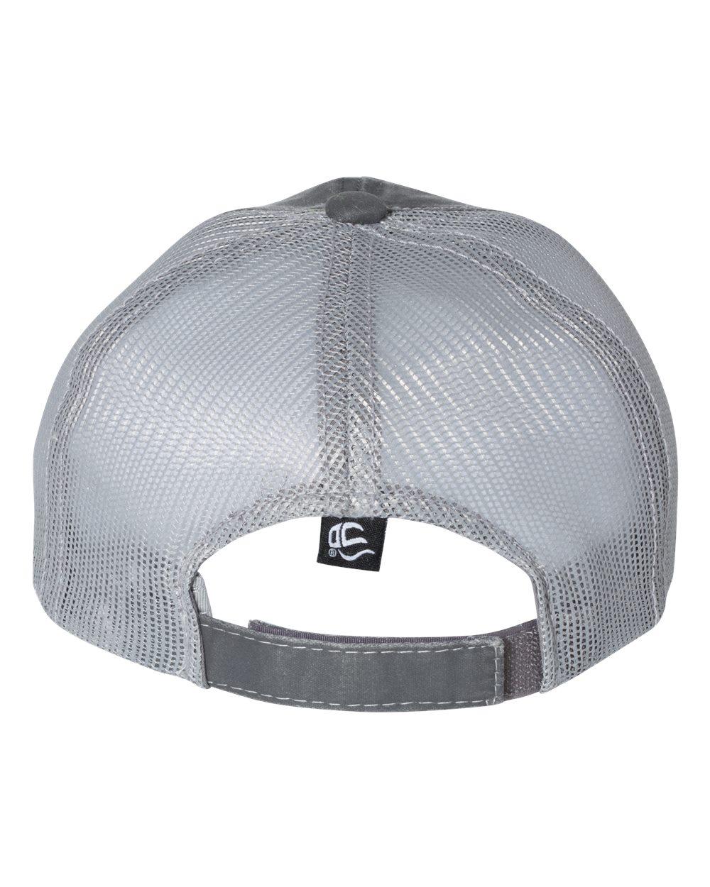 HPD610M Outdoor Cap Weathered Mesh-Back Cap - Back Image