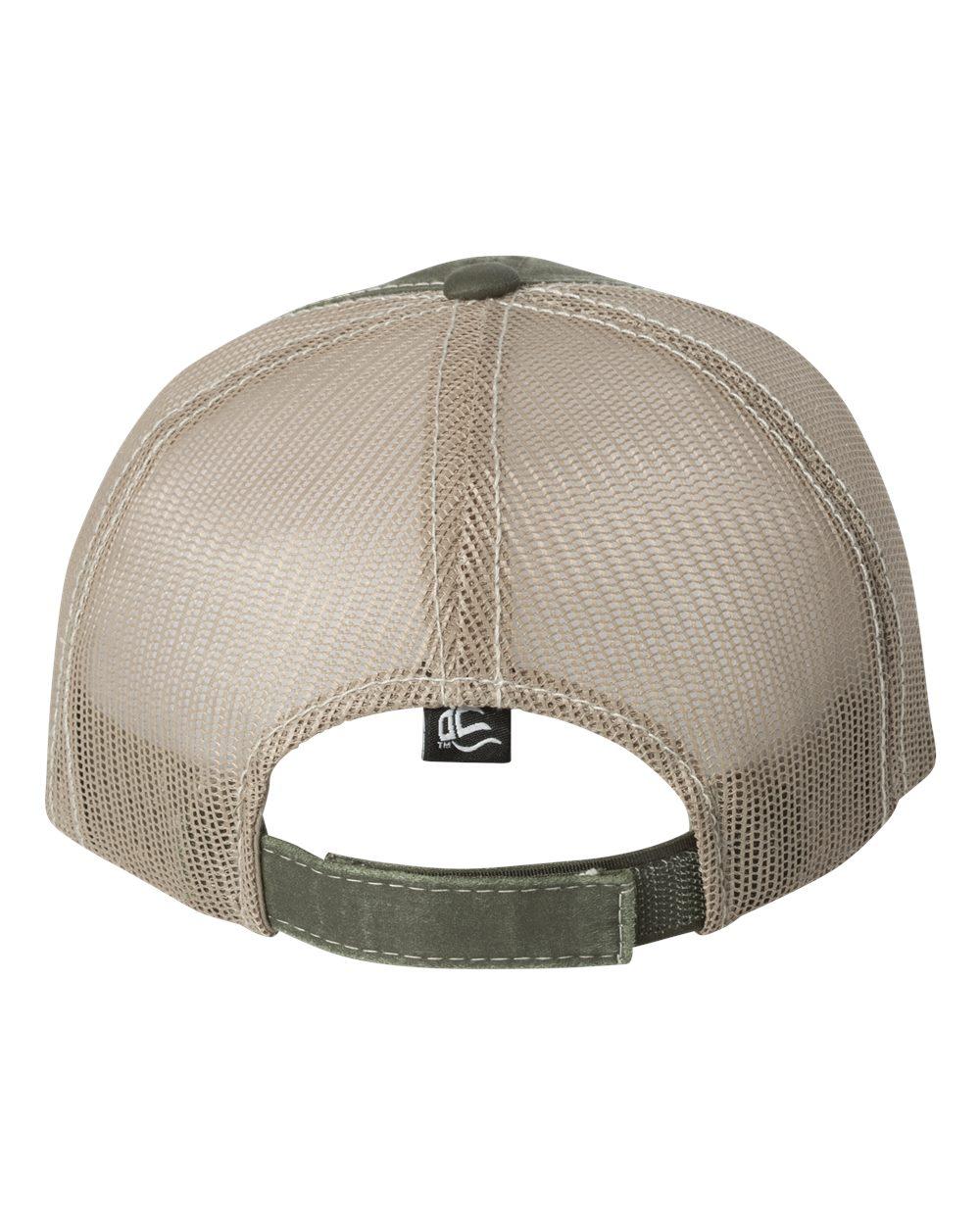 HPD610M Outdoor Cap Weathered Mesh-Back Cap - Back Image