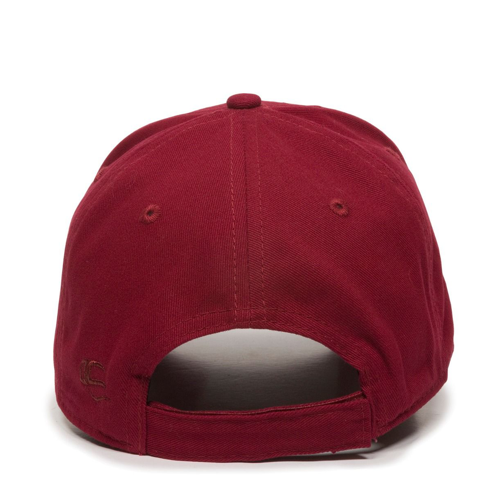 USA-300 Outdoor Cap Twill Hat with Flag Visor - Back Image