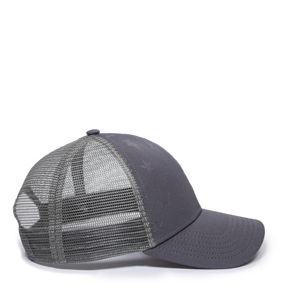 USA-750M Outdoor Cap Debossed American Flag Mesh Back Cap - Siide Image