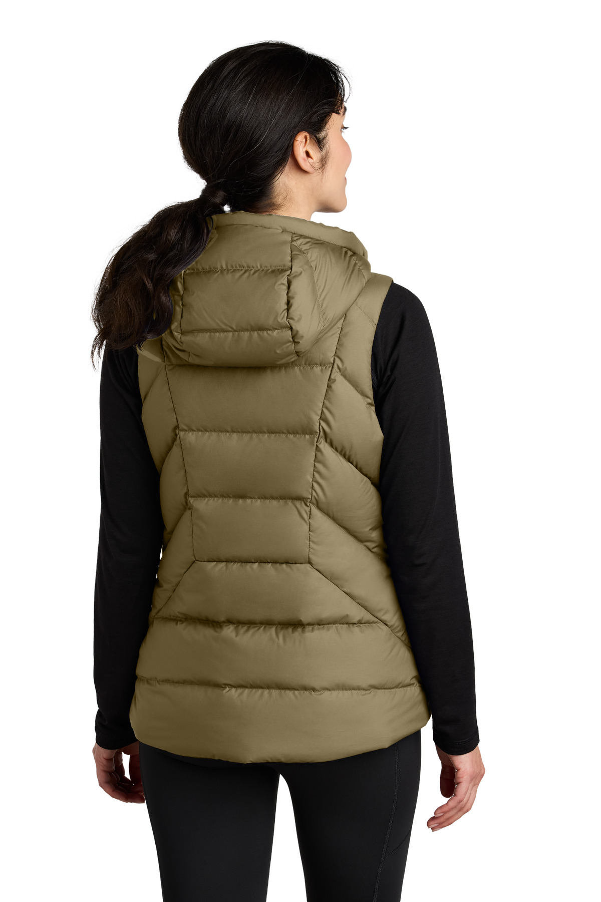 OR322218 Outdoor Research LIMITED EDITION Womens Coldsnap Hooded Down Vest - Back Image