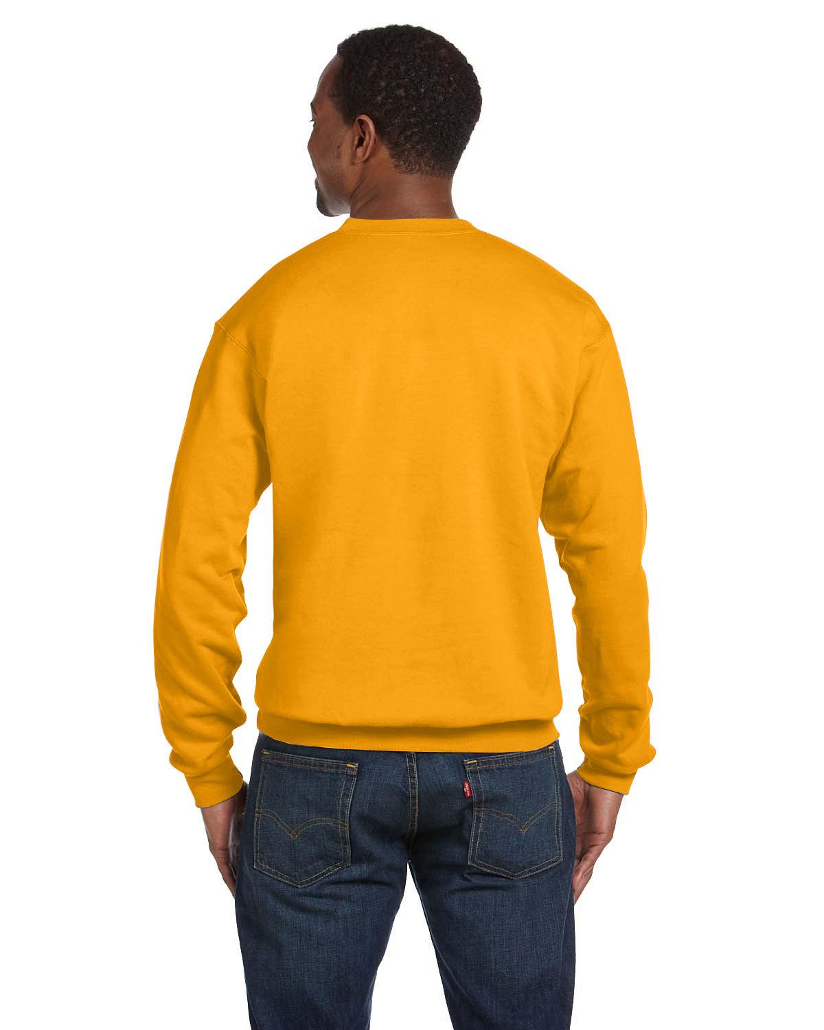 P1607 Hanes Unisex Ecosmart 50/50 Crewneck Sweatshirt - Back Image