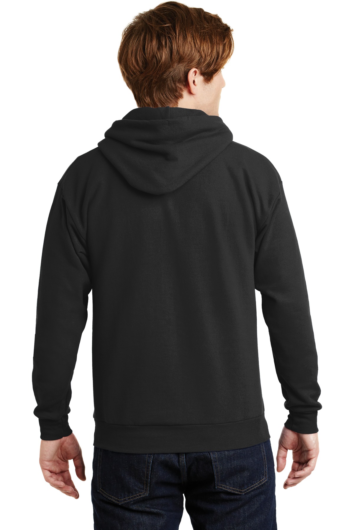 P170 Hanes - EcoSmart® Hooded Sweatshirt - Back Image