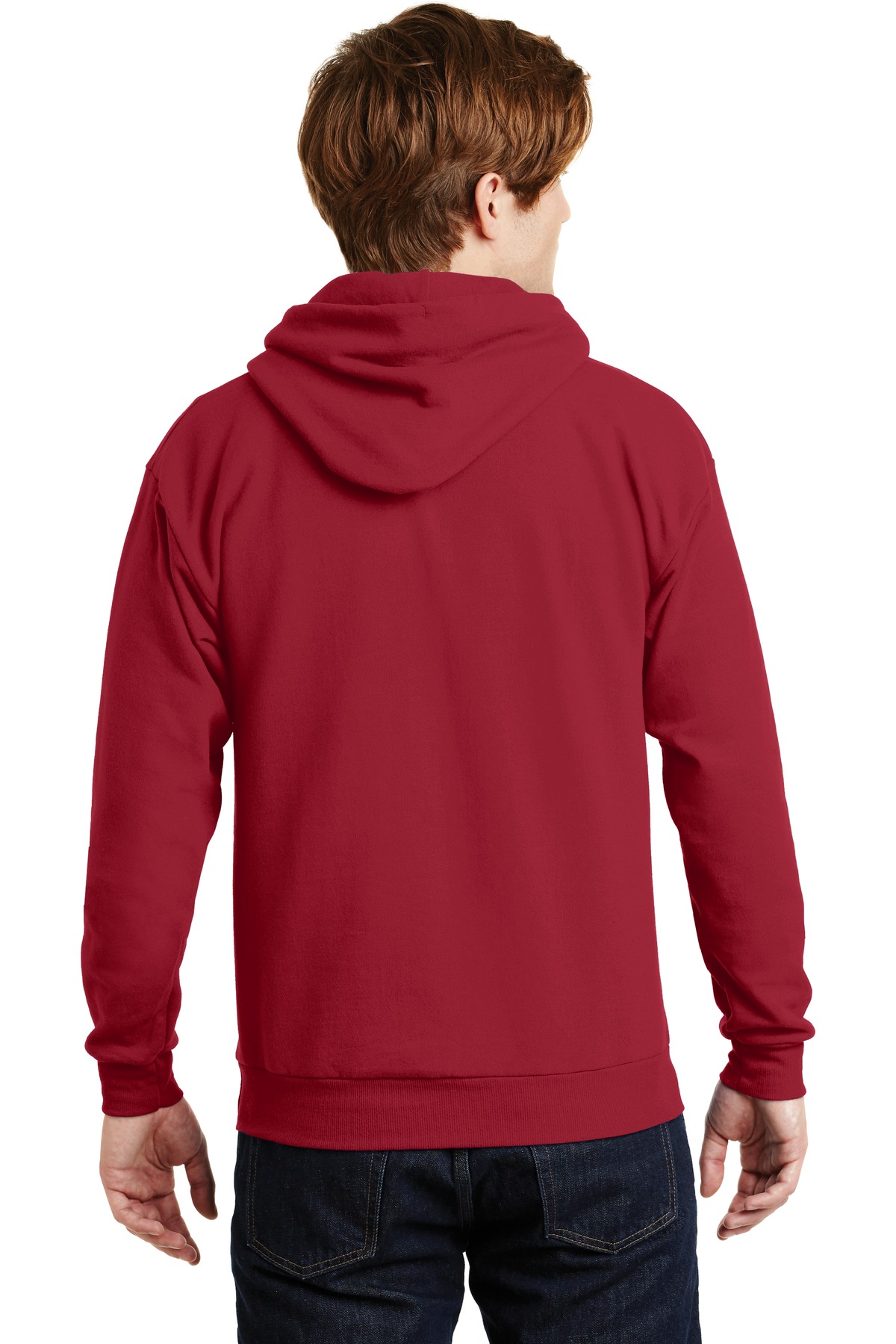 P170 Hanes - EcoSmart® Hooded Sweatshirt - Back Image