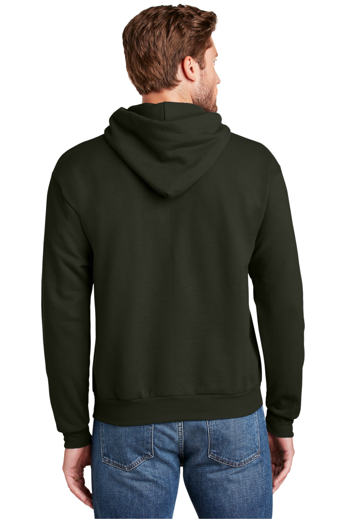 P170 Hanes - EcoSmart® Hooded Sweatshirt - Back Image
