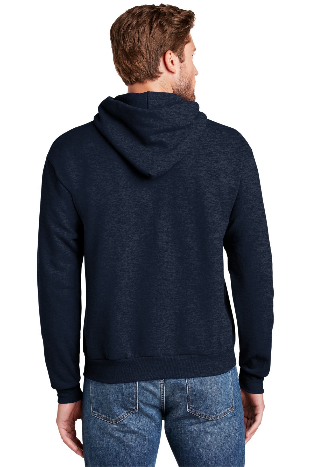 P170 Hanes EcoSmart® Hooded Sweatshirt - Back Image