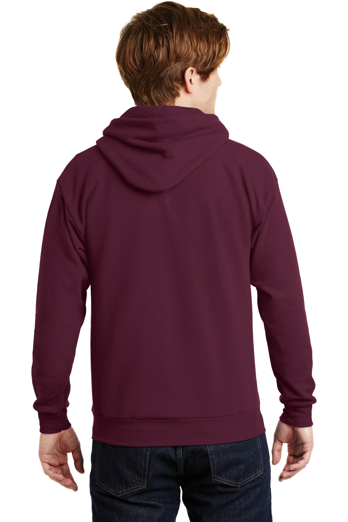 P170 Hanes - EcoSmart® Hooded Sweatshirt - Back Image