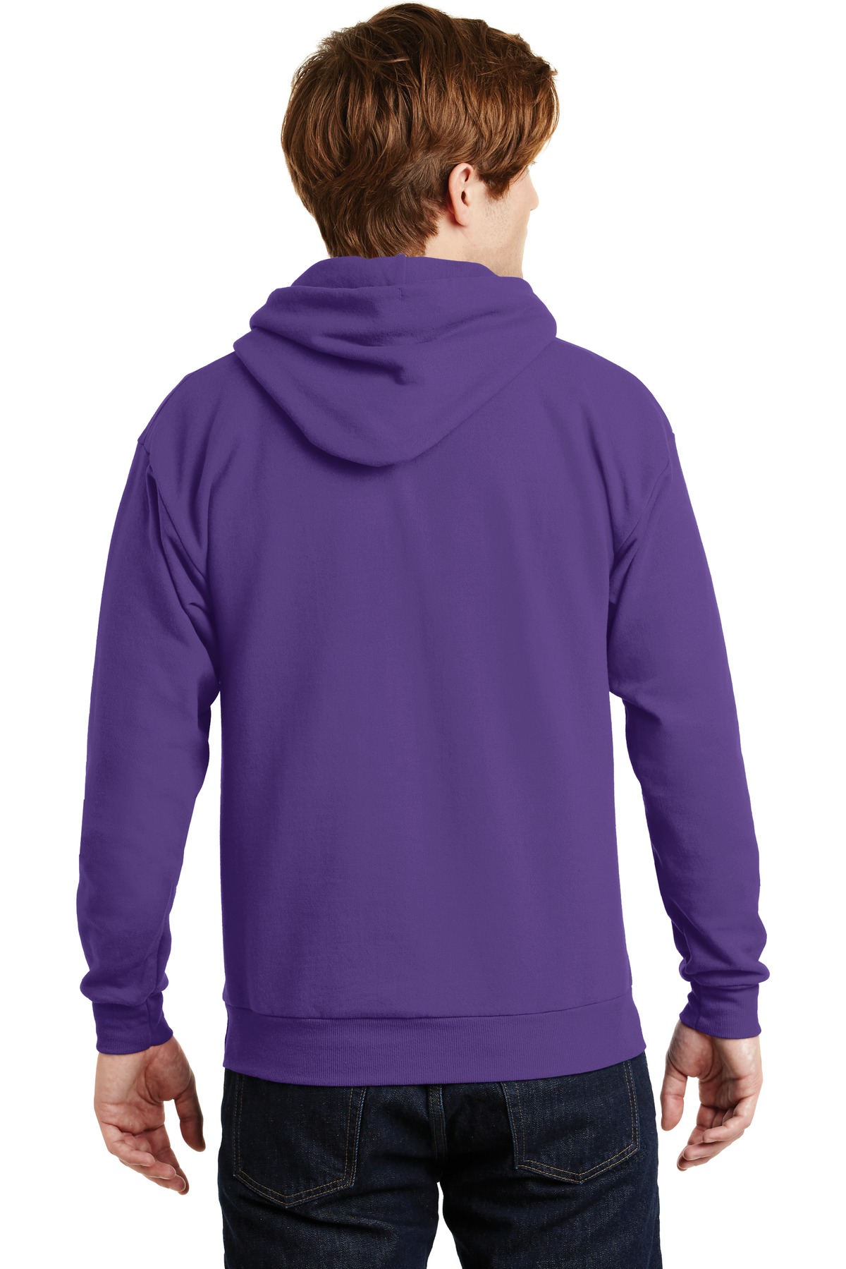 P170 Hanes - EcoSmart® Hooded Sweatshirt - Back Image