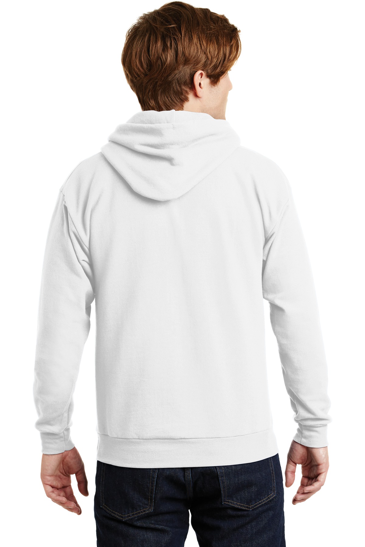 P170 Hanes - EcoSmart® Hooded Sweatshirt - Back Image