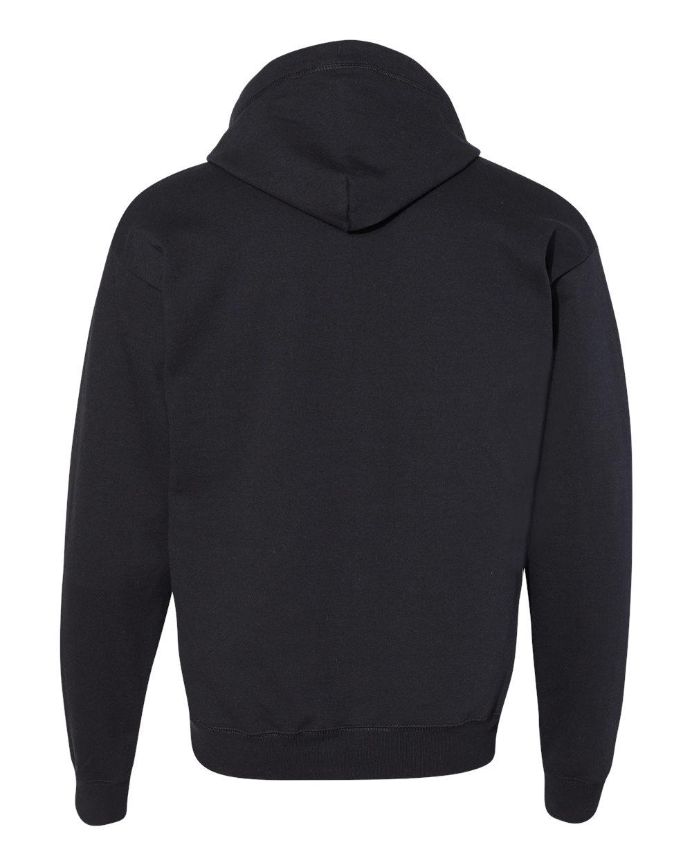 P180 Hanes - EcoSmart Full-Zip Hooded Sweatshirt. - Back Image