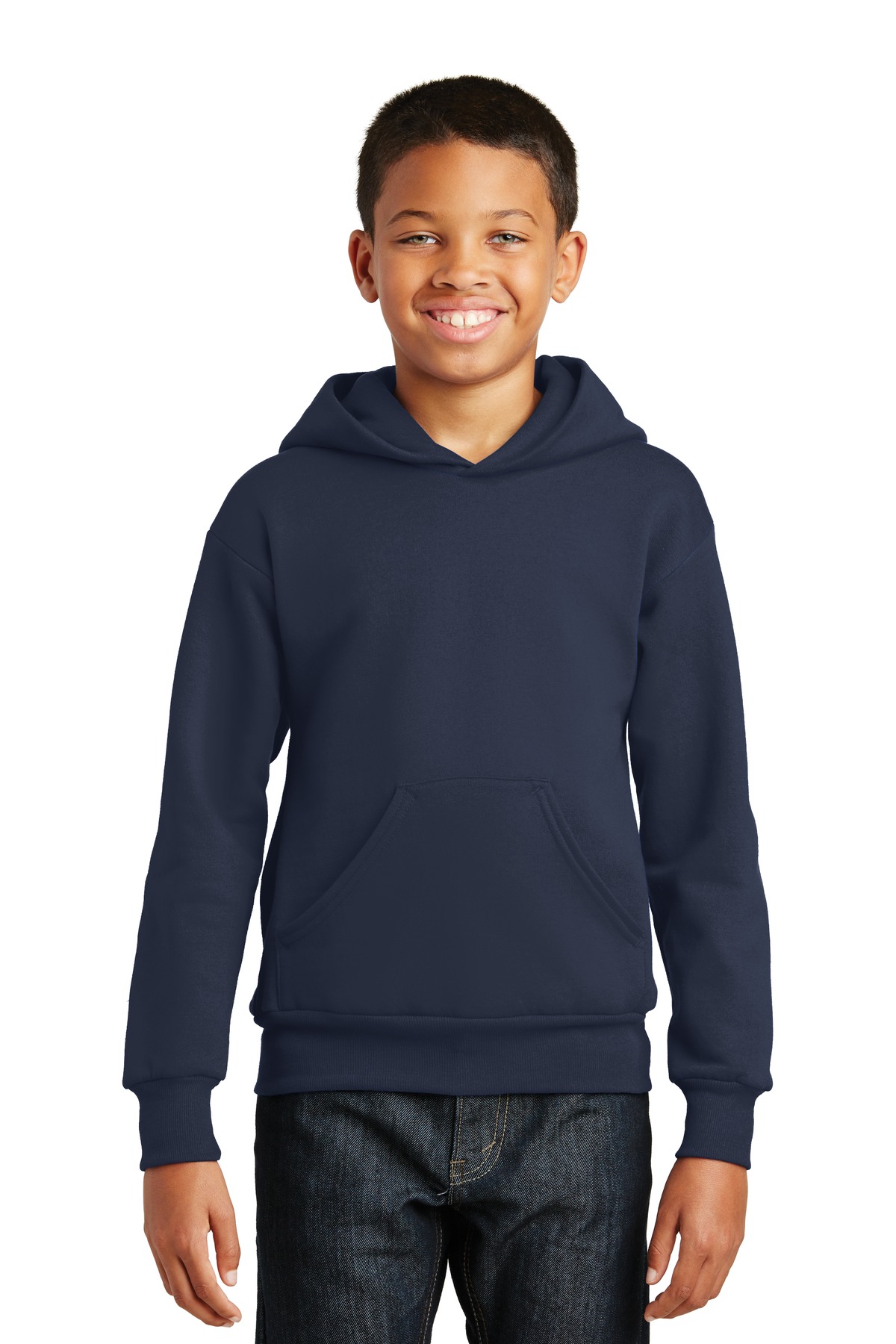 P470 Hanes - Youth EcoSmart Pullover Hooded Sweatshirt.