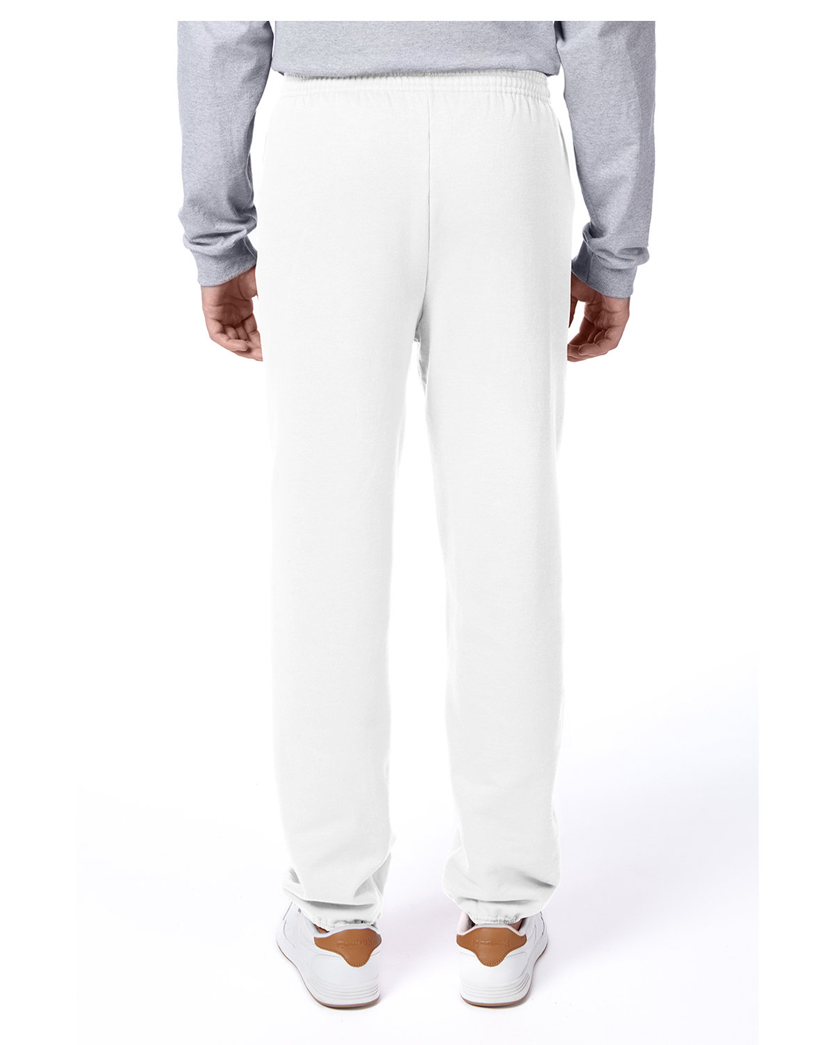 P650 Hanes Polyester Fleece Pant - Back Image
